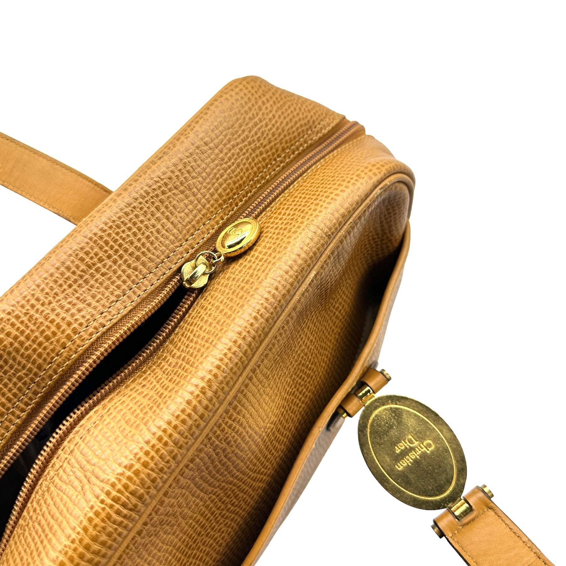 Dior Oval Golden Two Way Bag - Image 8