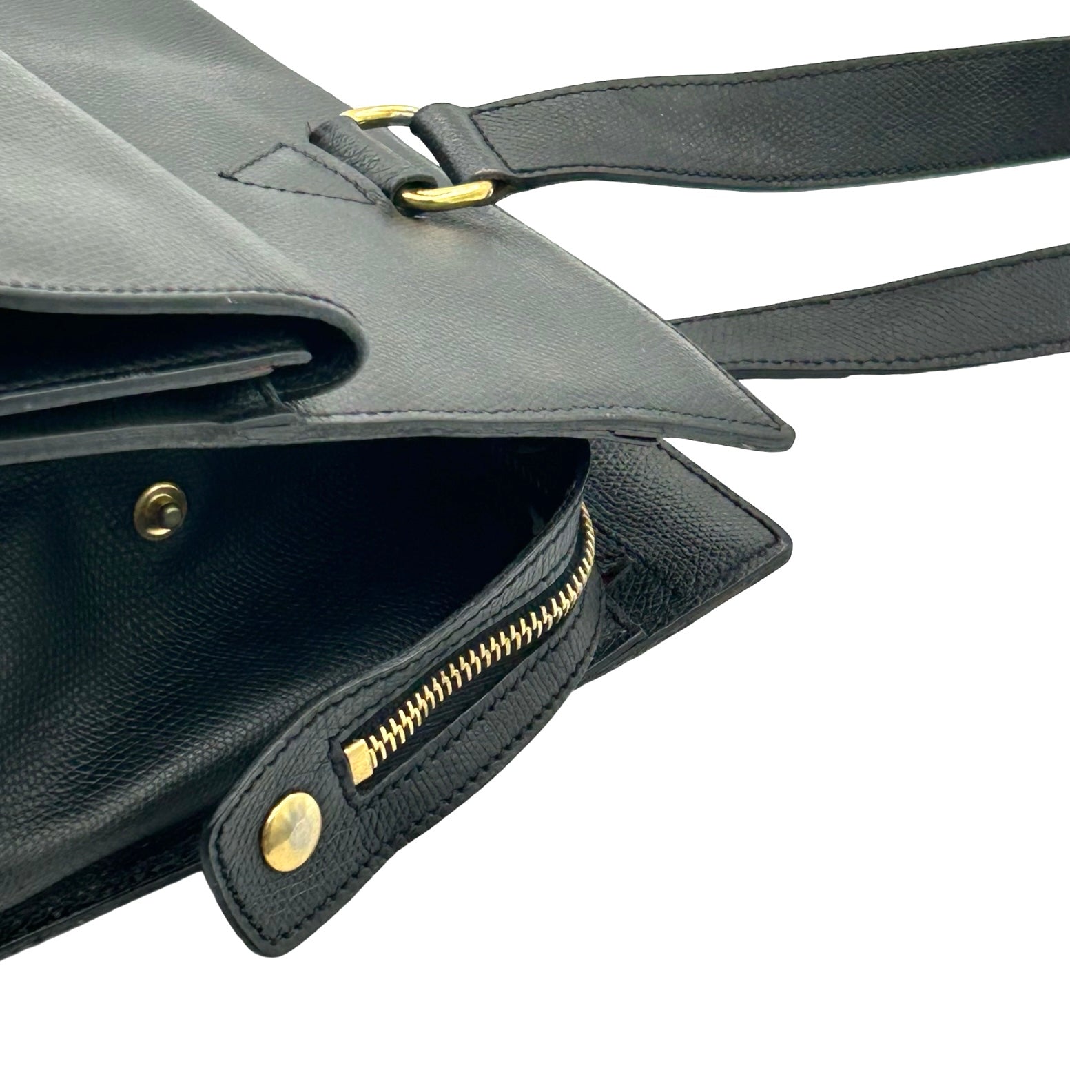 Celine Leather Shoulder Bag - Image 7