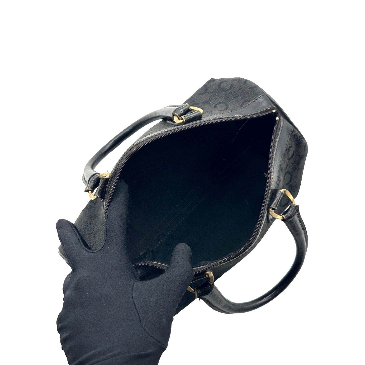 Celine Canvas Mini Boston Bag - Image 9