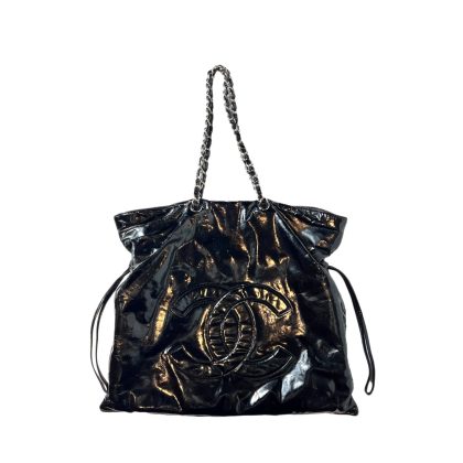 Chanel Patent Leather Tote Bag