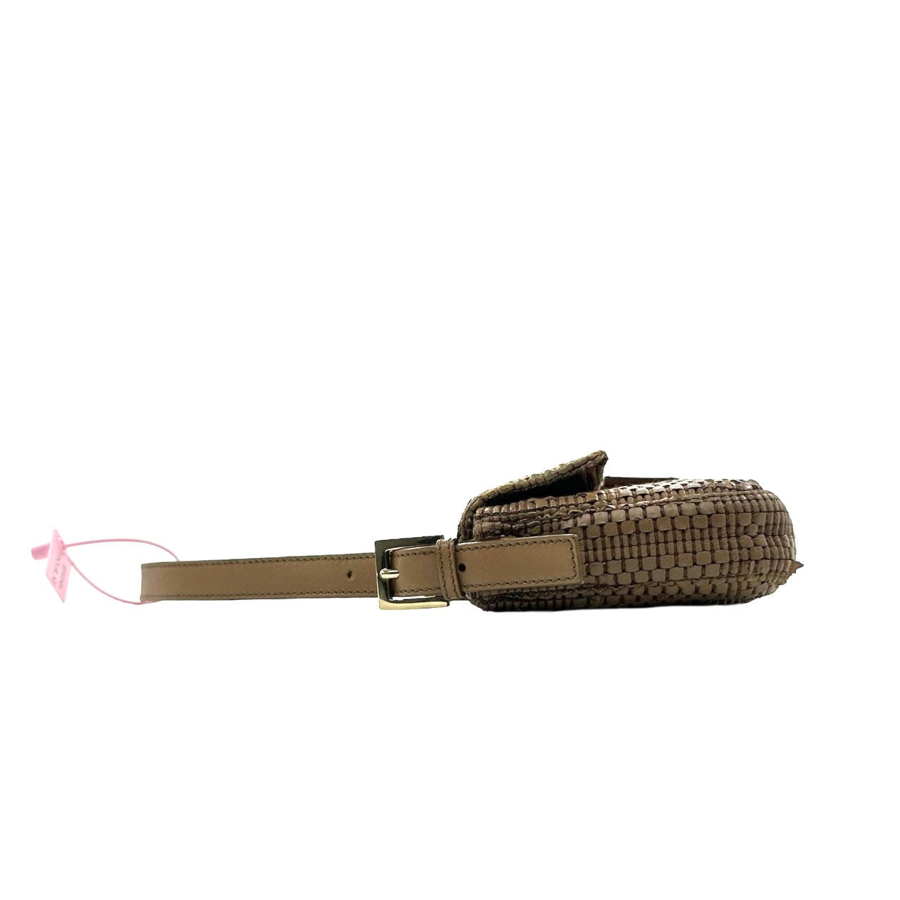 Fendi Woven Leather Baguette Bag - Image 3