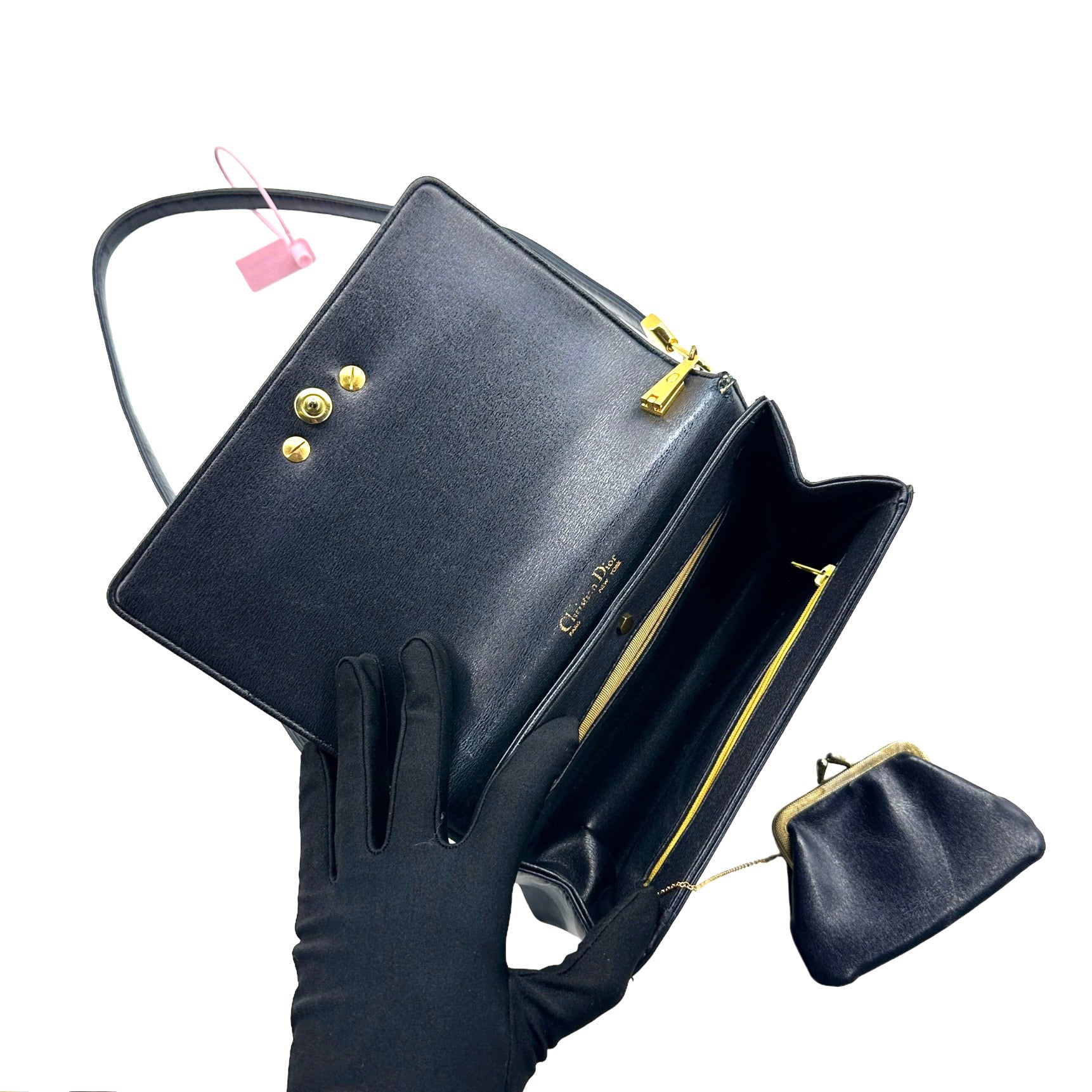 Dior CD Leather Shoulder Bag - Image 9