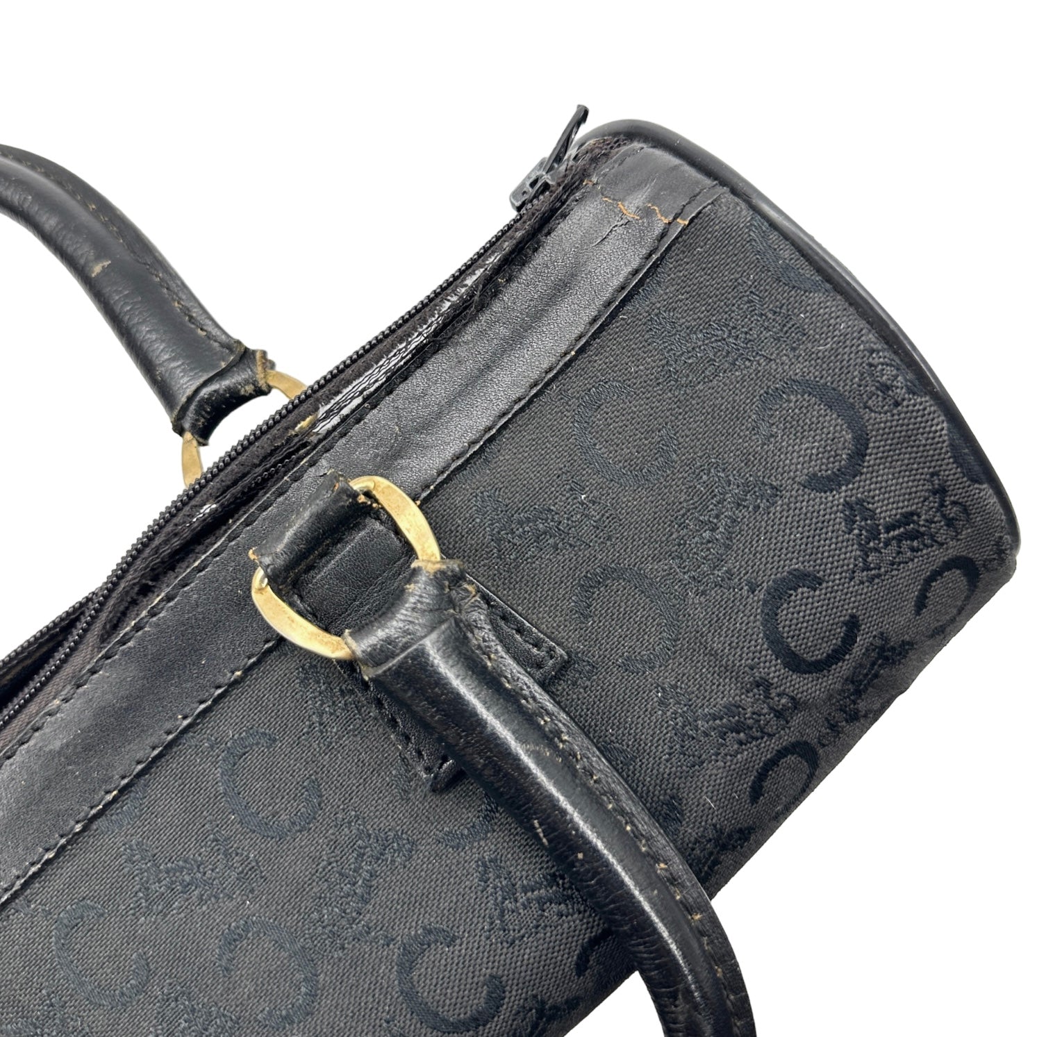 Celine Canvas Mini Boston Bag - Image 8