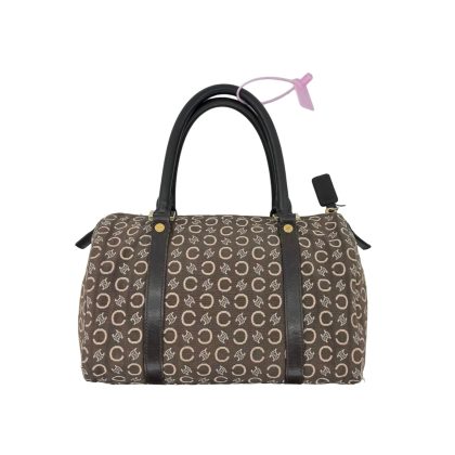 Celine Canvas Boston Bag