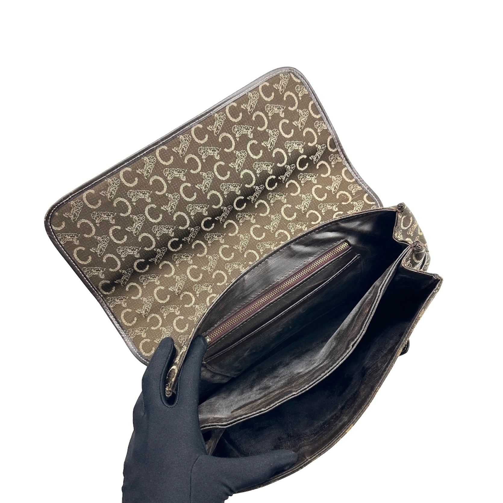Celine Horse Carriage Canvas Handbag - Image 9