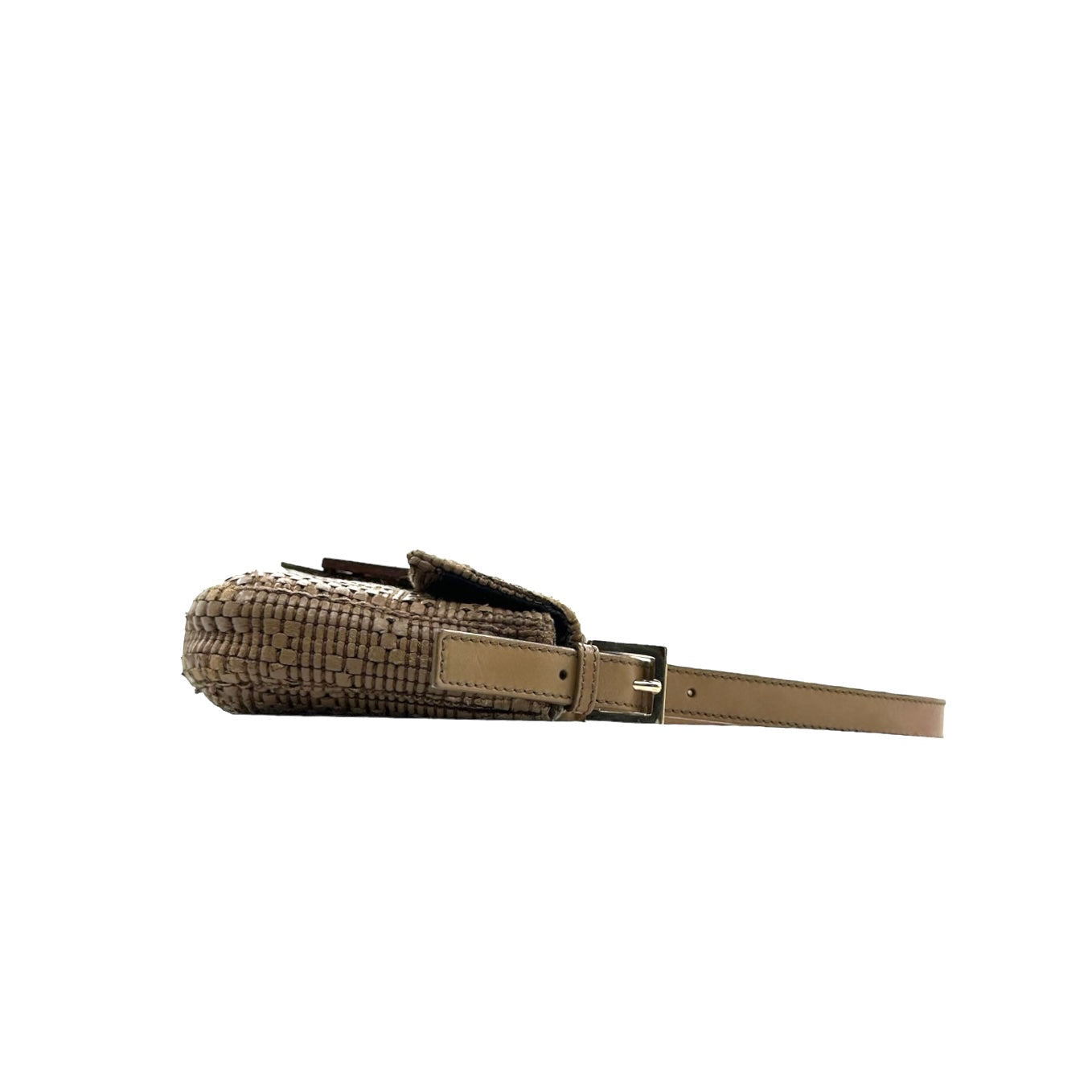 Fendi Woven Leather Baguette Bag - Image 4