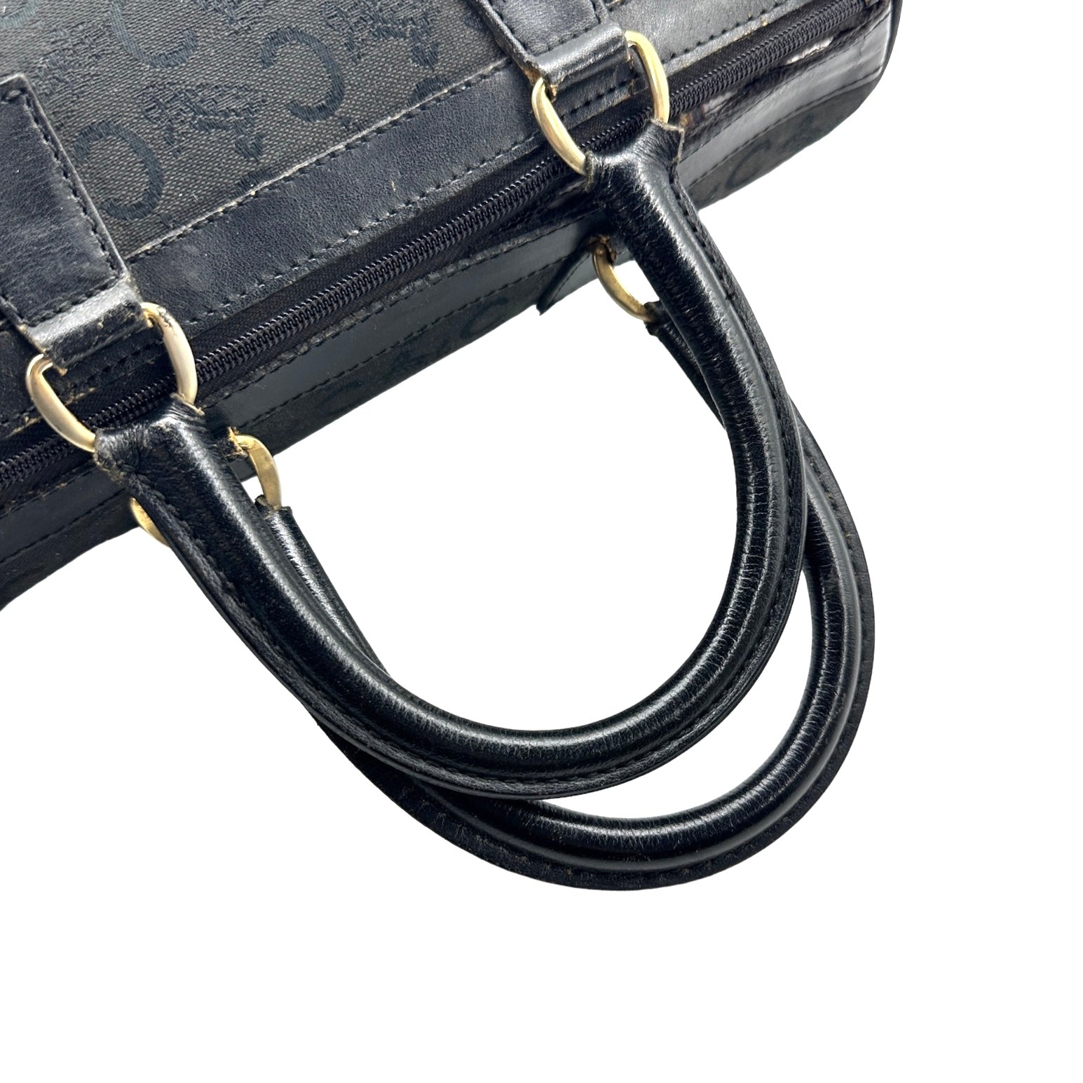 Celine Canvas Mini Boston Bag - Image 6