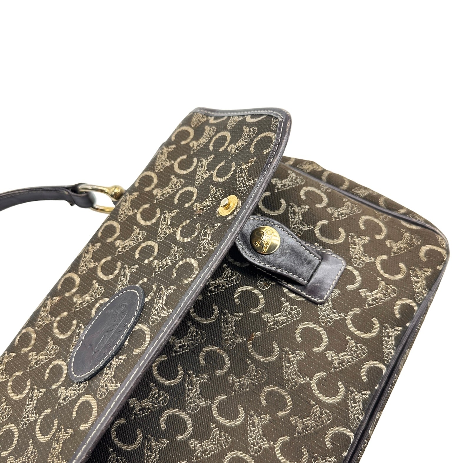 Celine Horse Carriage Canvas Handbag - Image 7