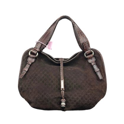 Celine Suede Croc Embossed Hobo Bag
