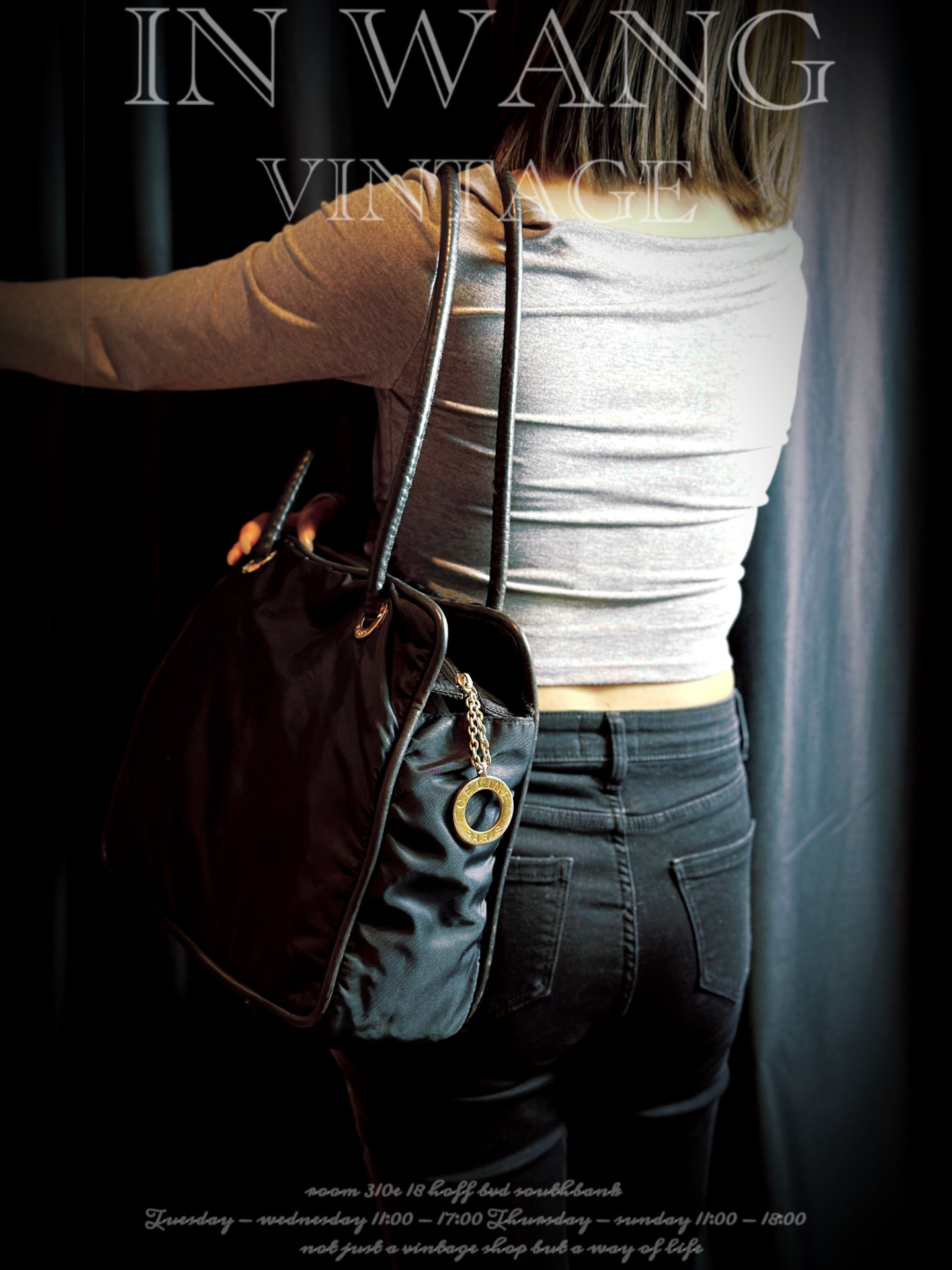 Celine Nylon Shoulder Bag - Image 10