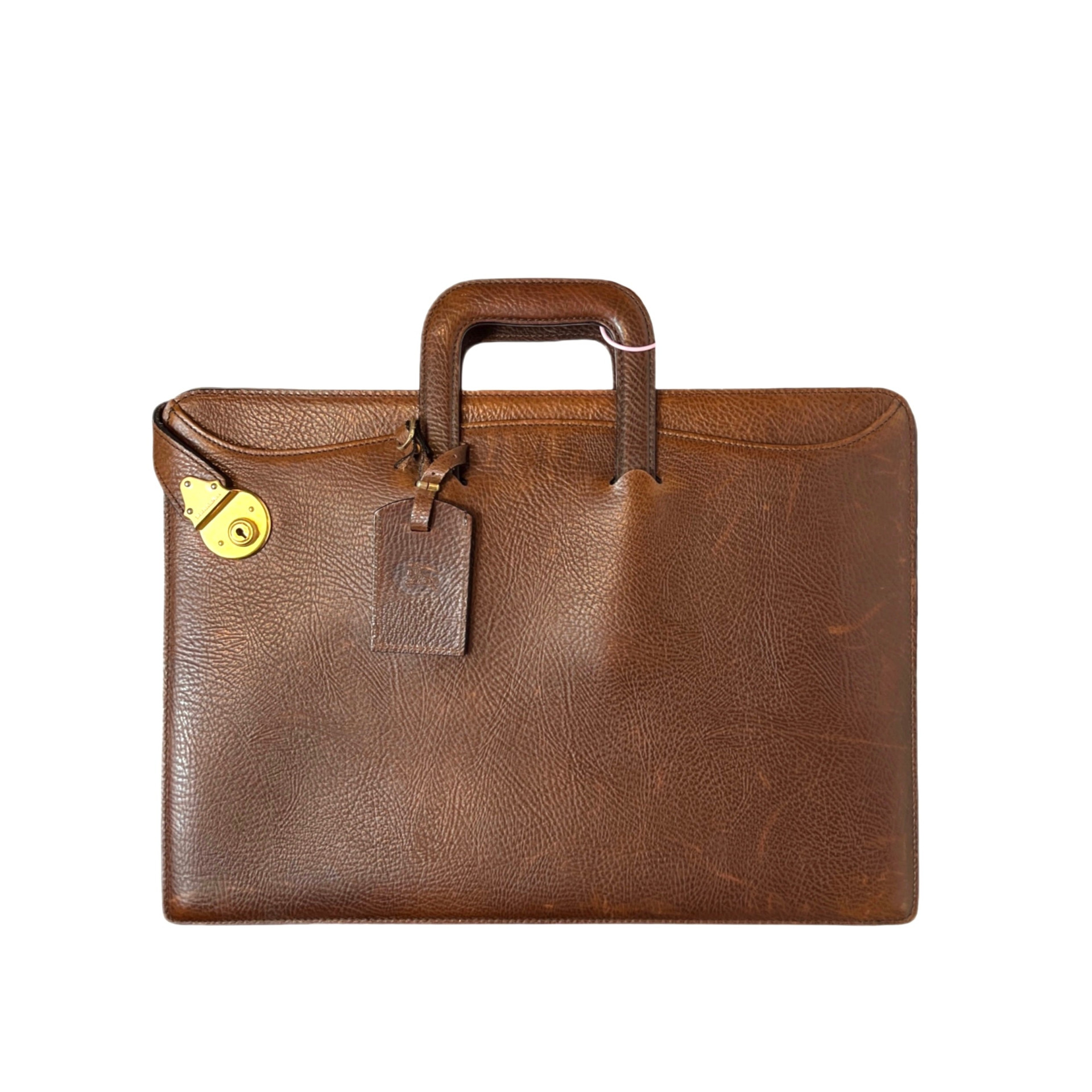 Burberry Leather Briefcase Bag