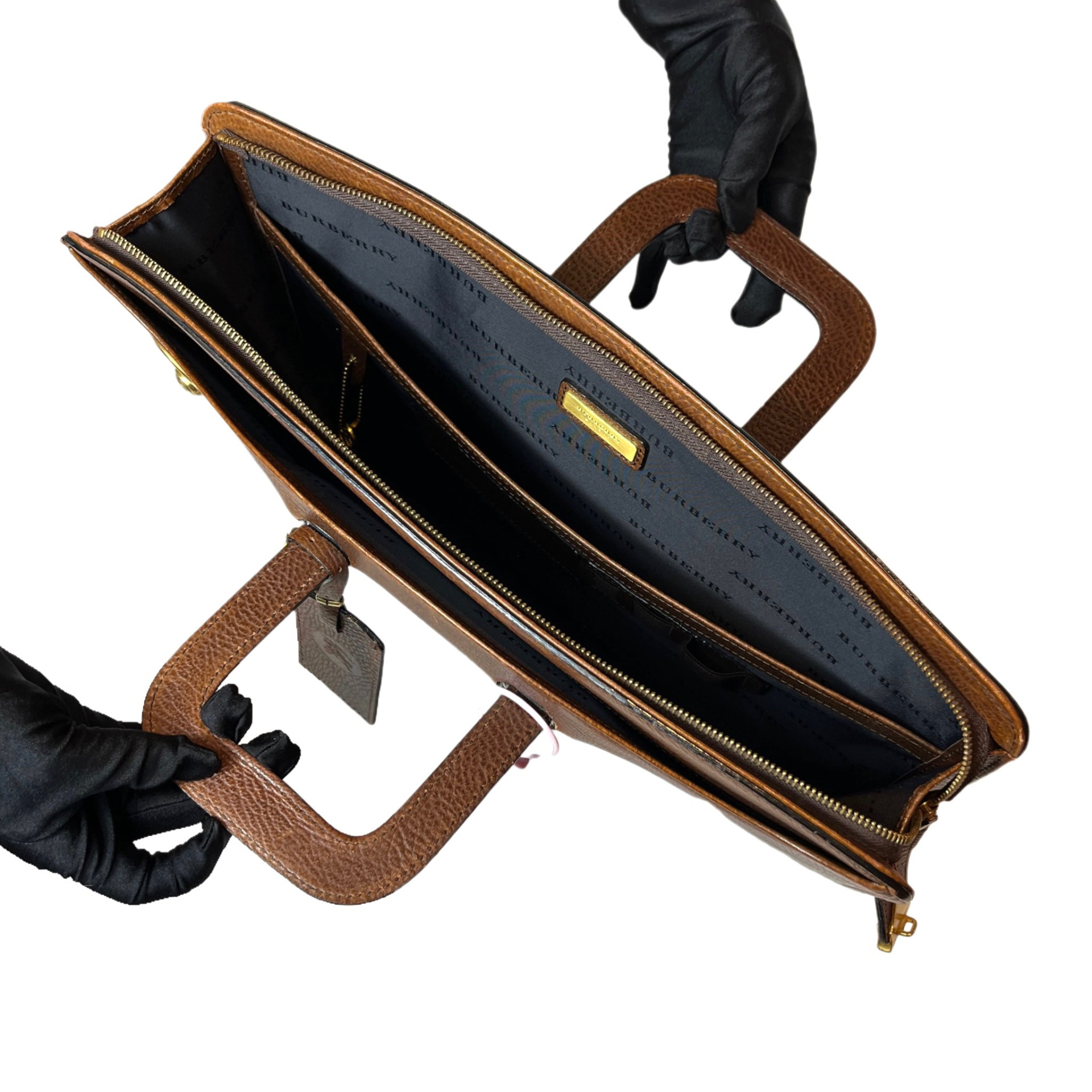 Burberry Leather Briefcase Bag - Image 9