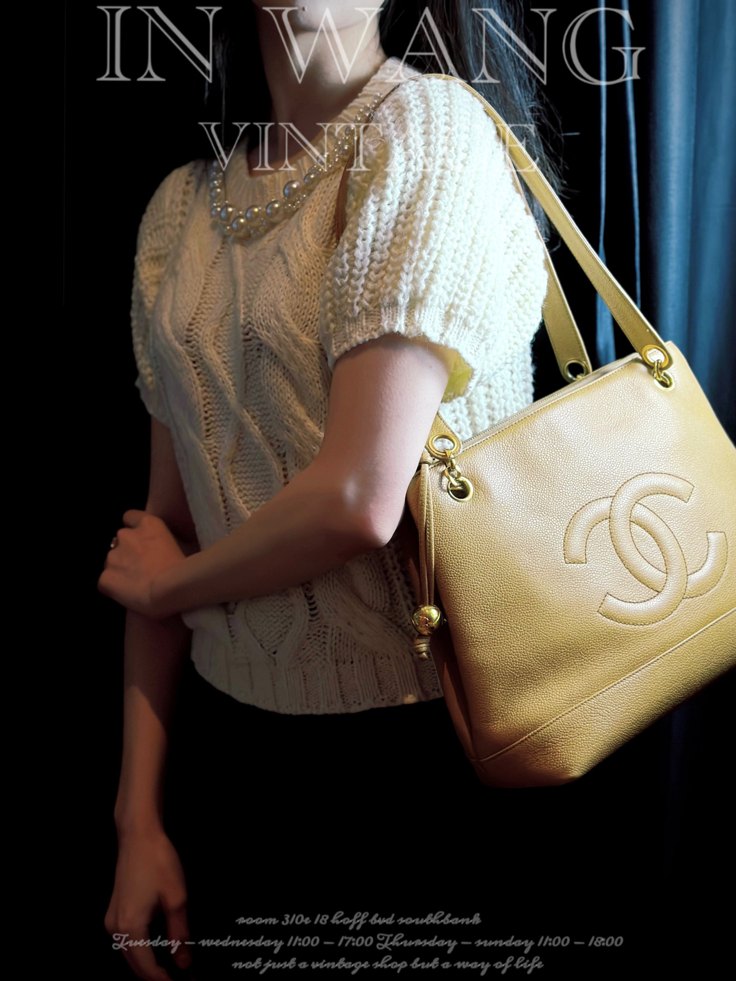 Chanel CC Caviar Tote Bag - Image 10