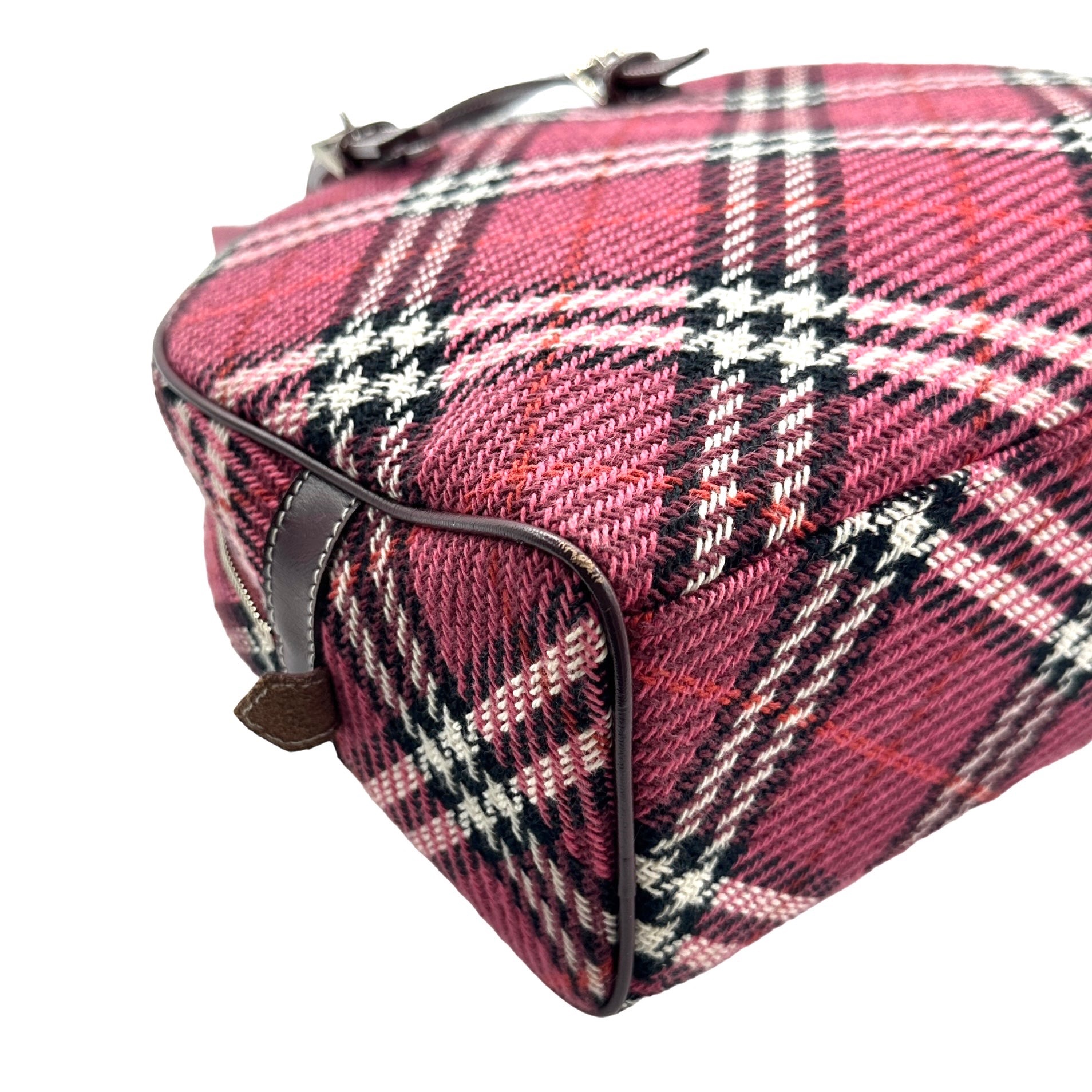 Burberry Plaid Handbag - Image 8