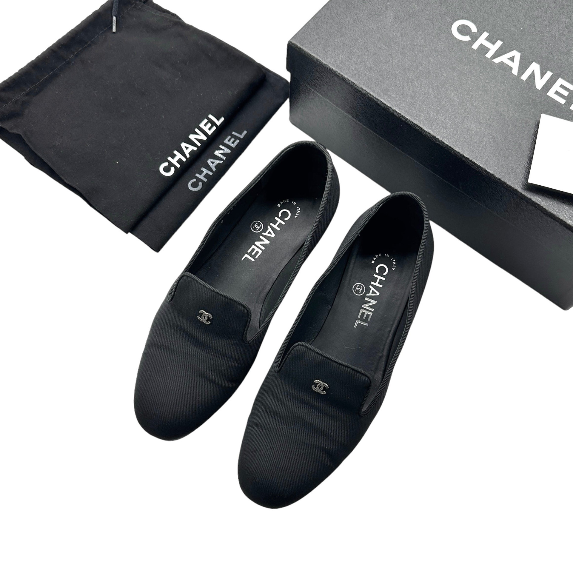 Chanel CC Logo Loafers 36.5