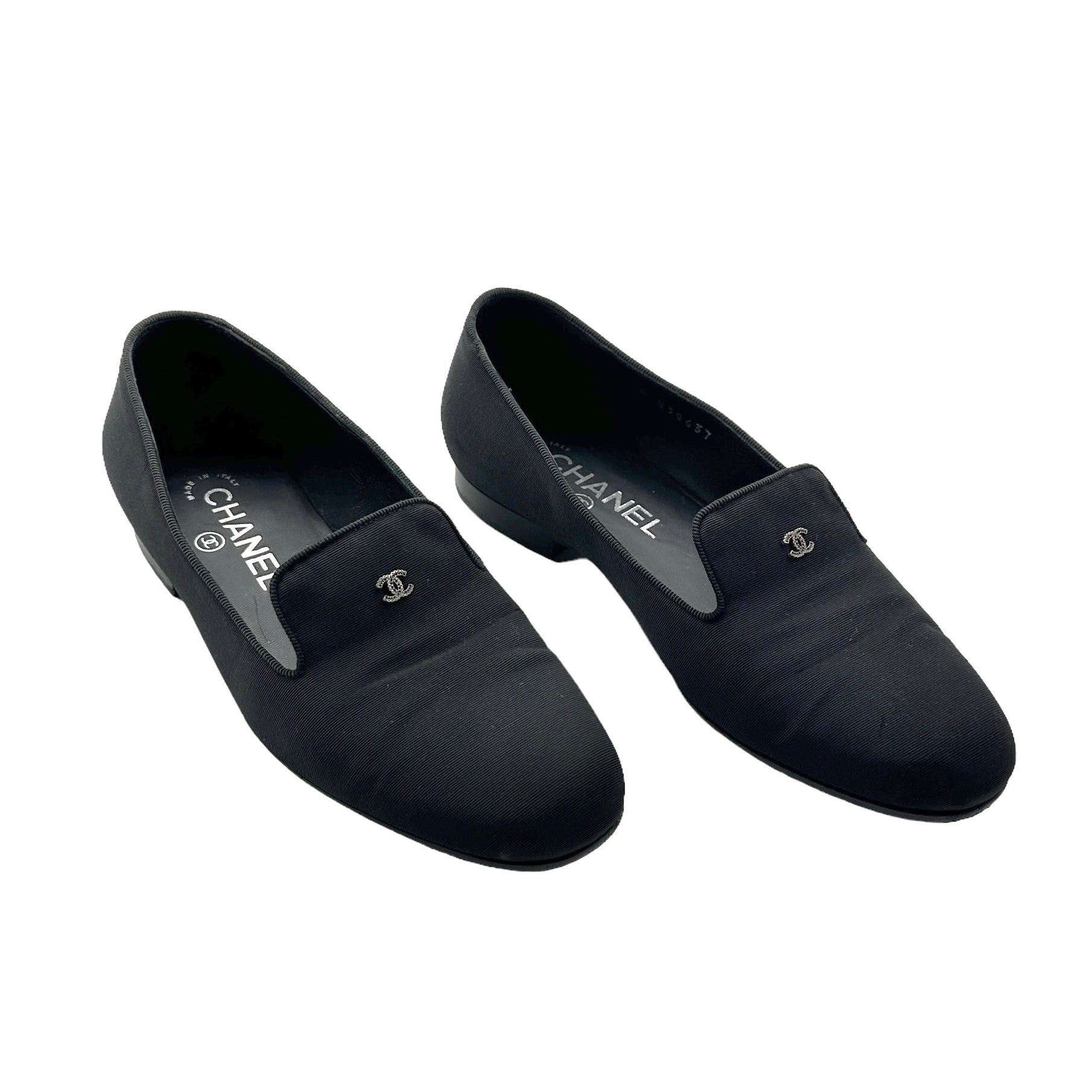 Chanel CC Logo Loafers 36.5 - Image 3