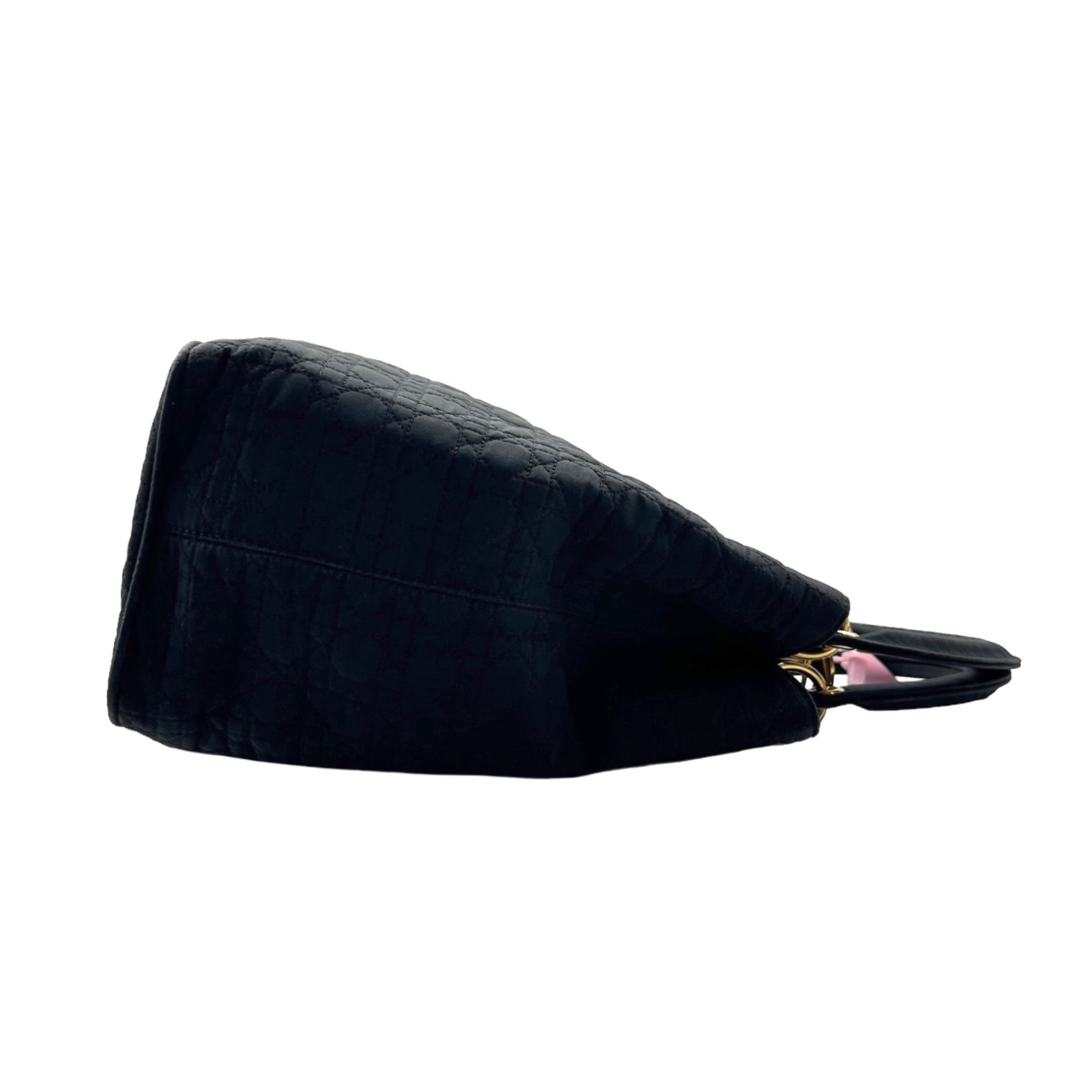 Dior Lady Dior Canvas Handbag - Image 3