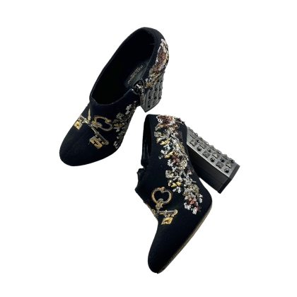Dolce & Gabbana Crystal Embellished Booties 37