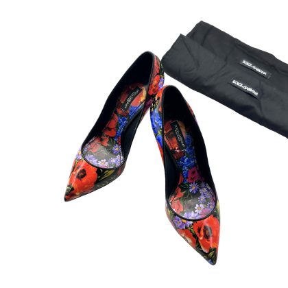 Dolce & Gabbana Floral Print Heels 37