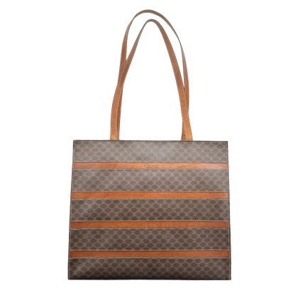 Celine Leather Shoulder Tote Bag