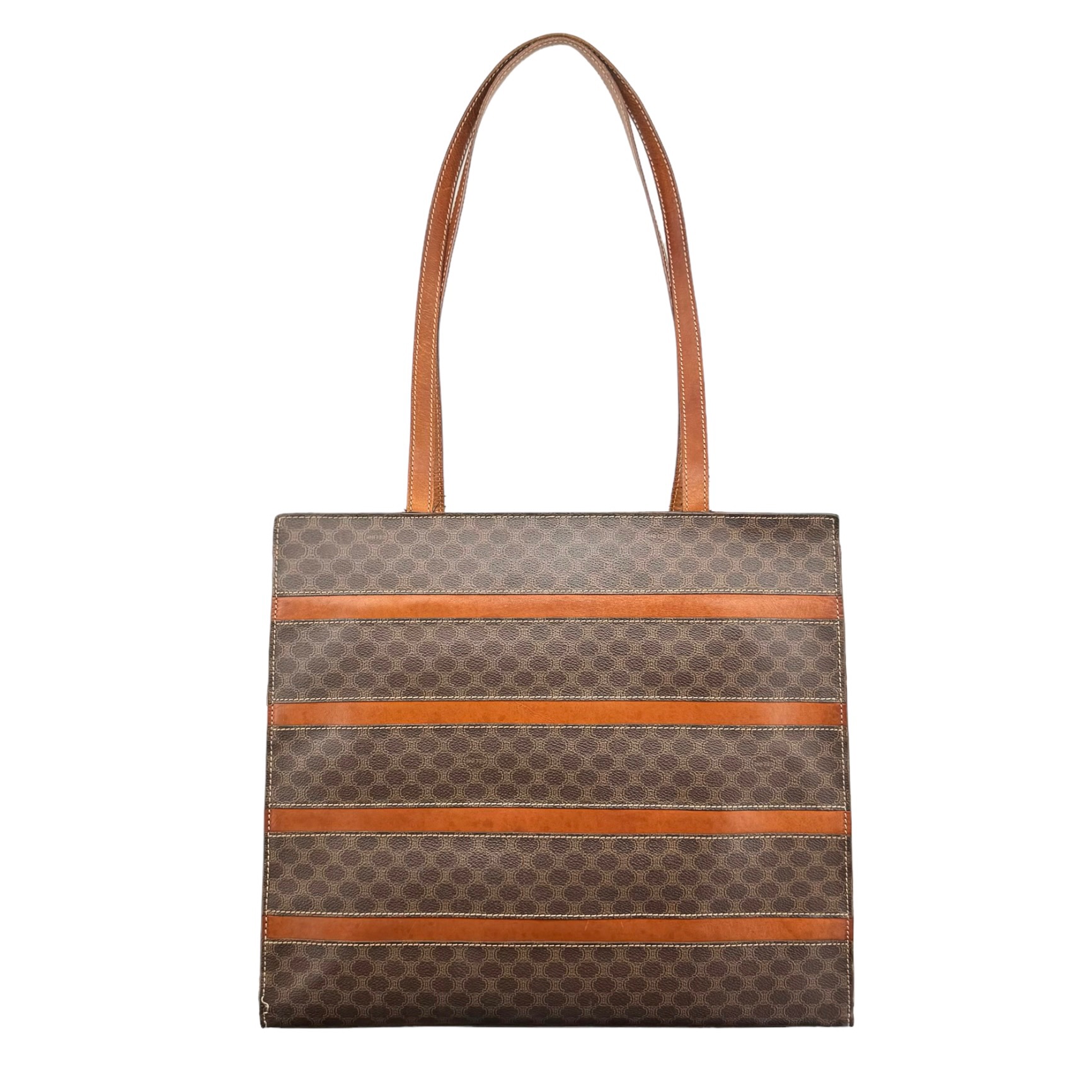 Celine Leather Shoulder Tote Bag - Image 2