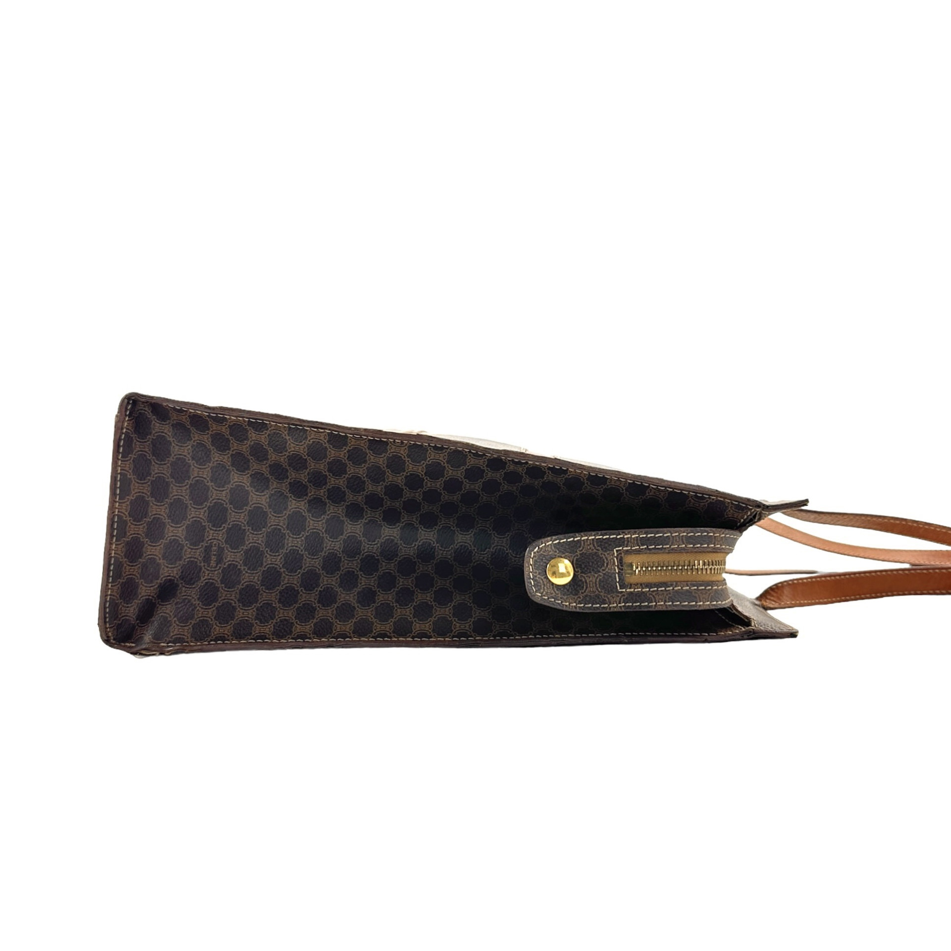 Celine Leather Shoulder Tote Bag - Image 3