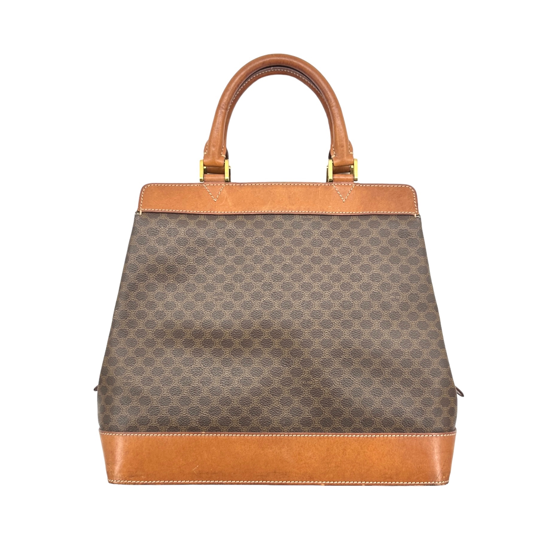 Celine Leather Boston Handbag