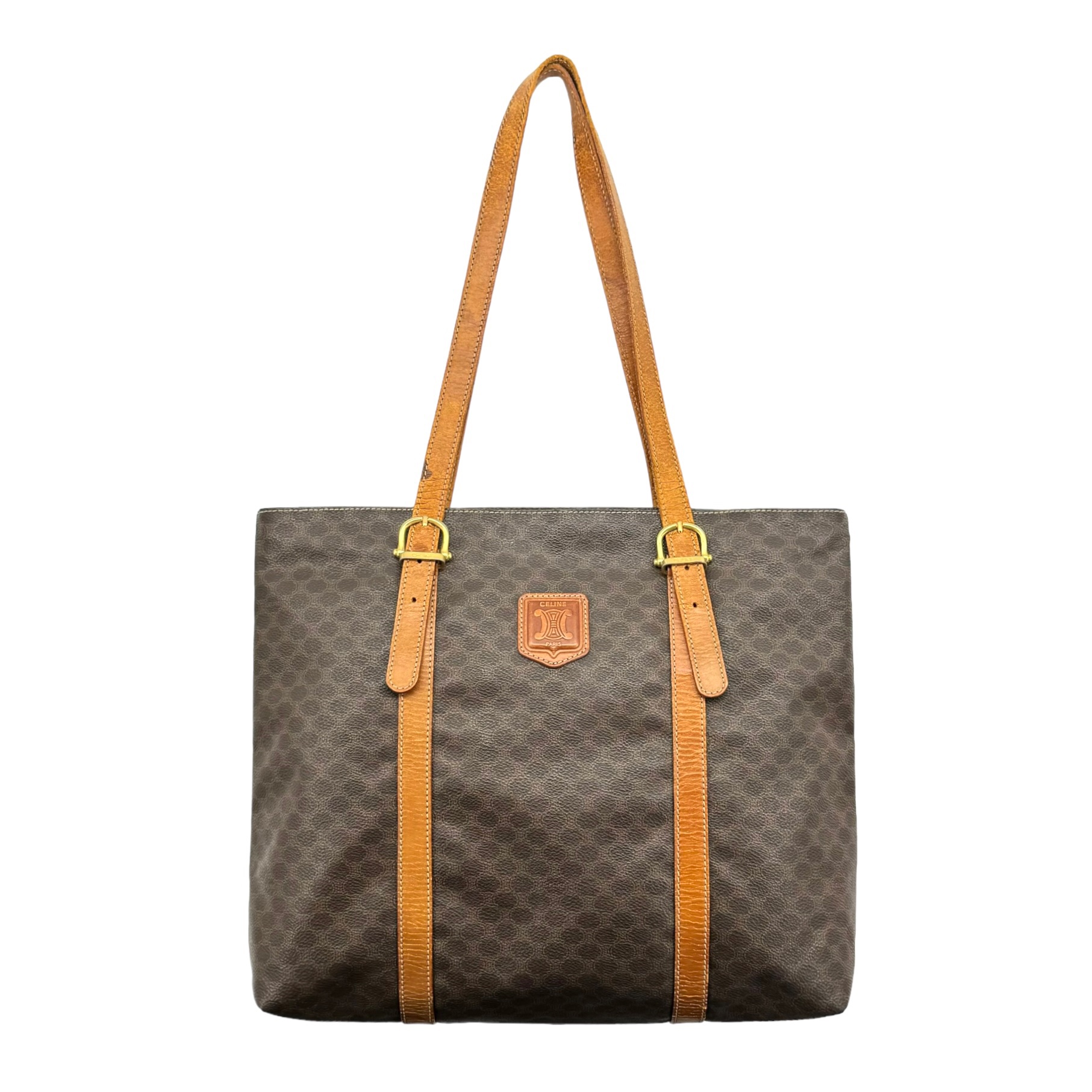 Celine Leather Strap Shoulder Tote Bag