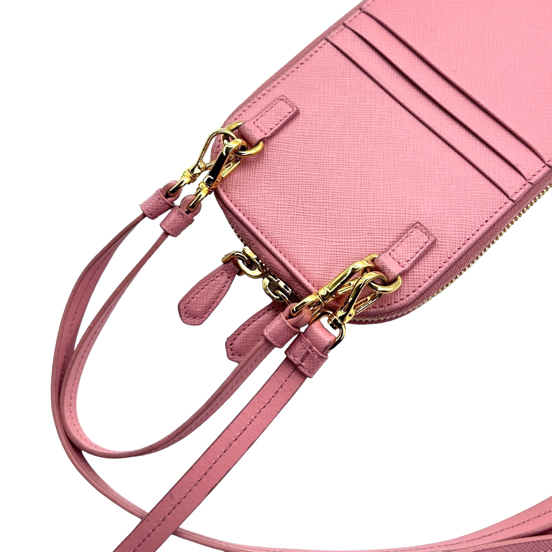 Prada Saffiano Leather Mini Two Way Bag - Image 8