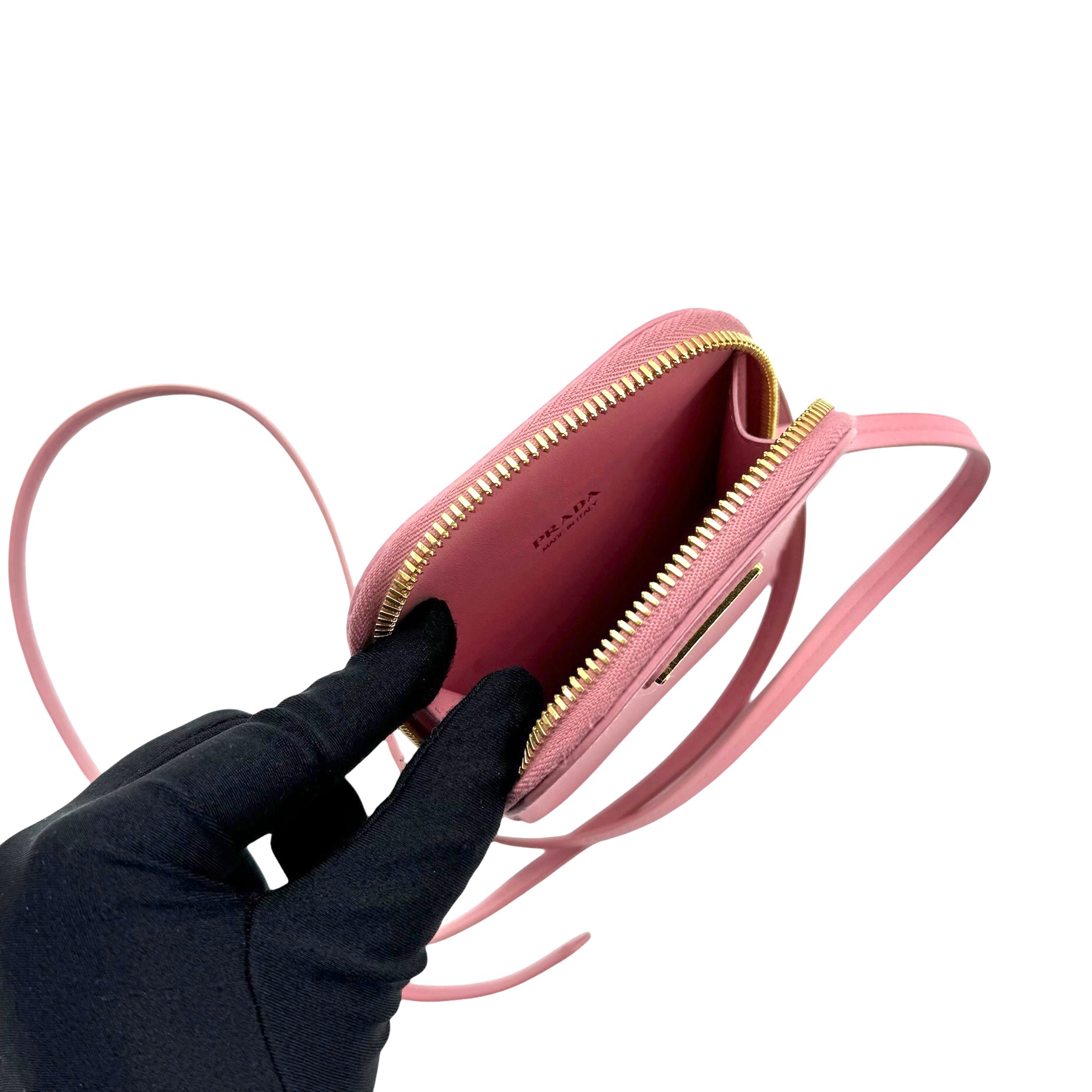 Prada Saffiano Leather Mini Two Way Bag - Image 9