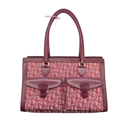Dior Diorissimo Double Pocket Canvas Tote Bag