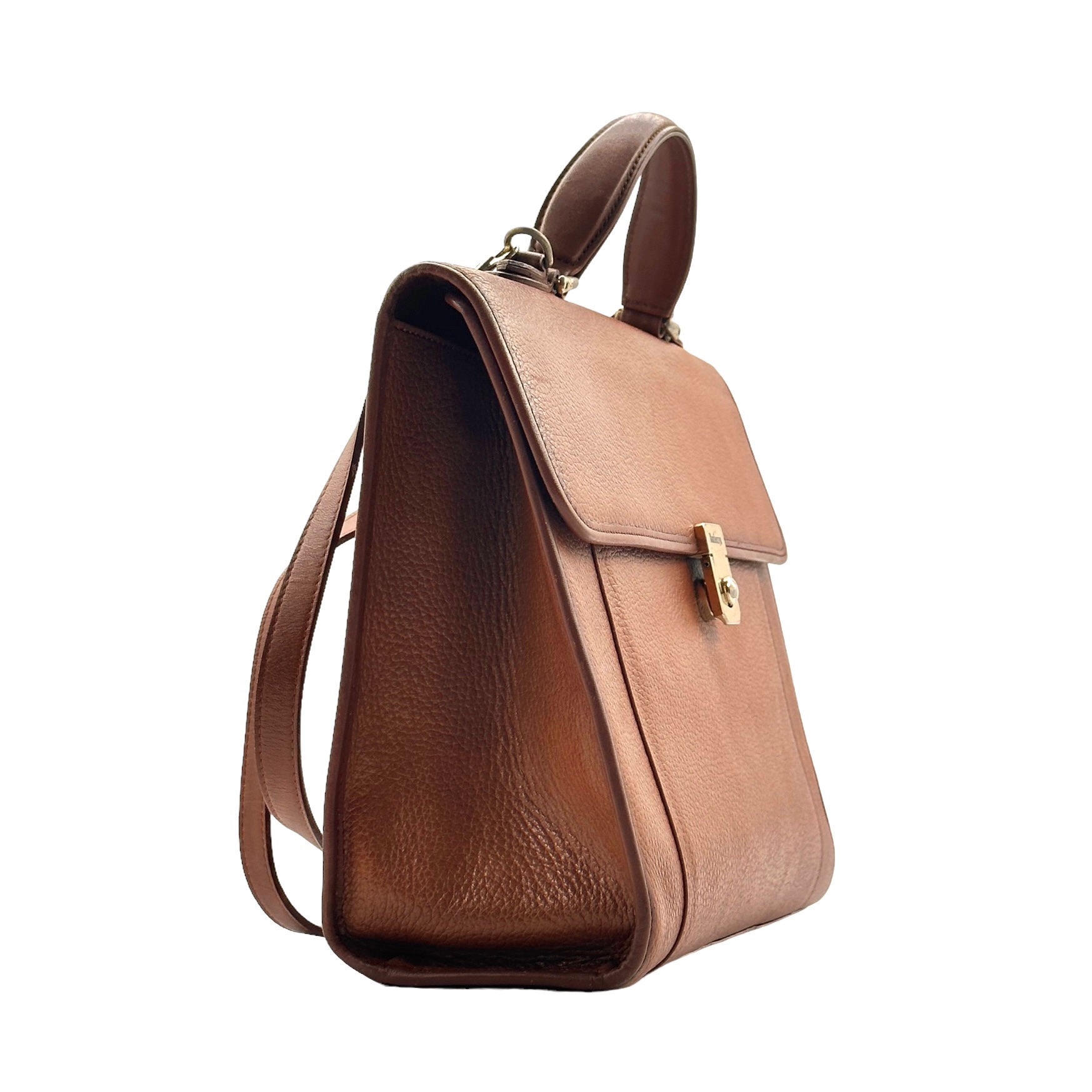 Burberry Leather Two Way Kelly Bag - Image 4