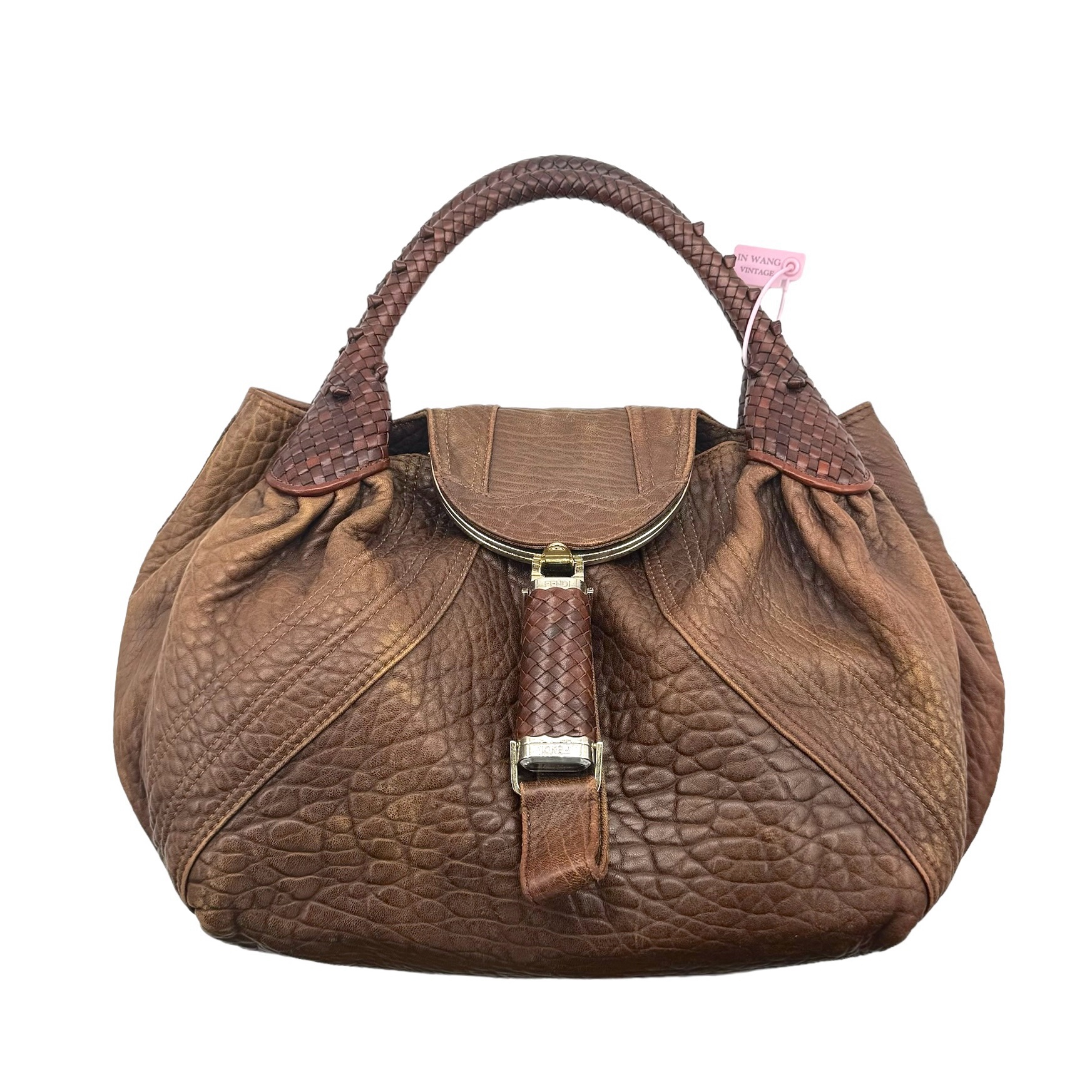 Fendi Pebbled Leather Spy Bag