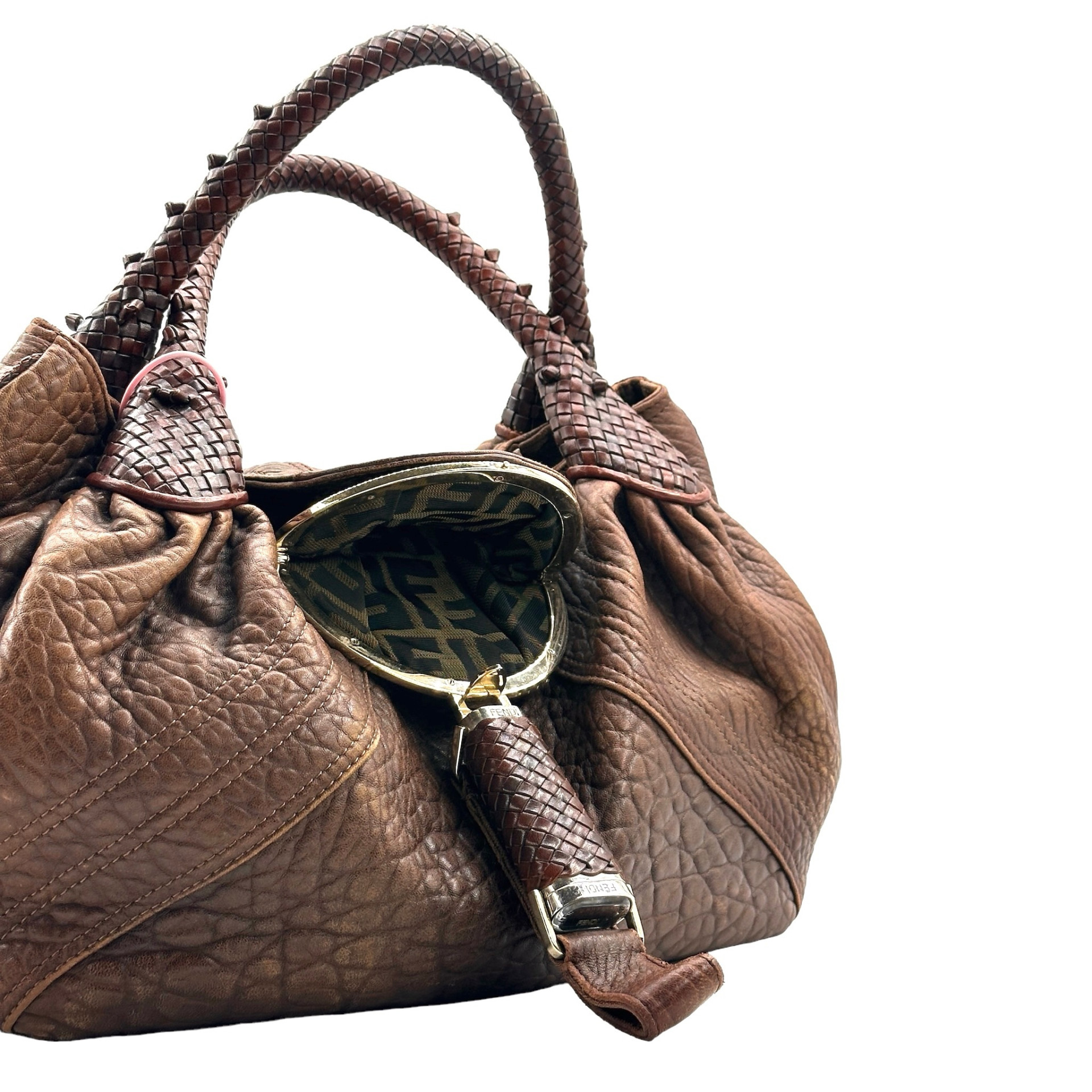 Fendi Pebbled Leather Spy Bag - Image 7