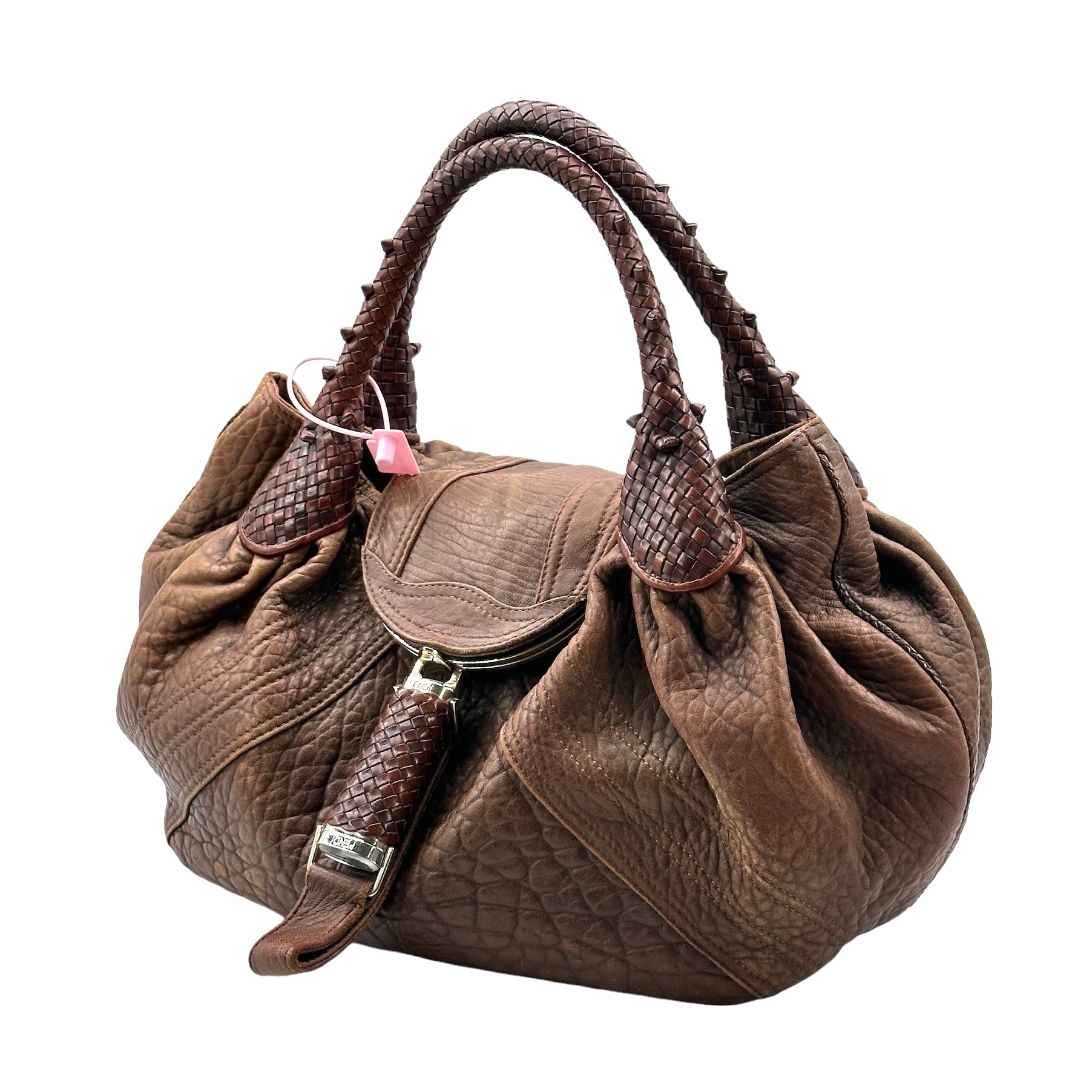 Fendi Pebbled Leather Spy Bag - Image 8