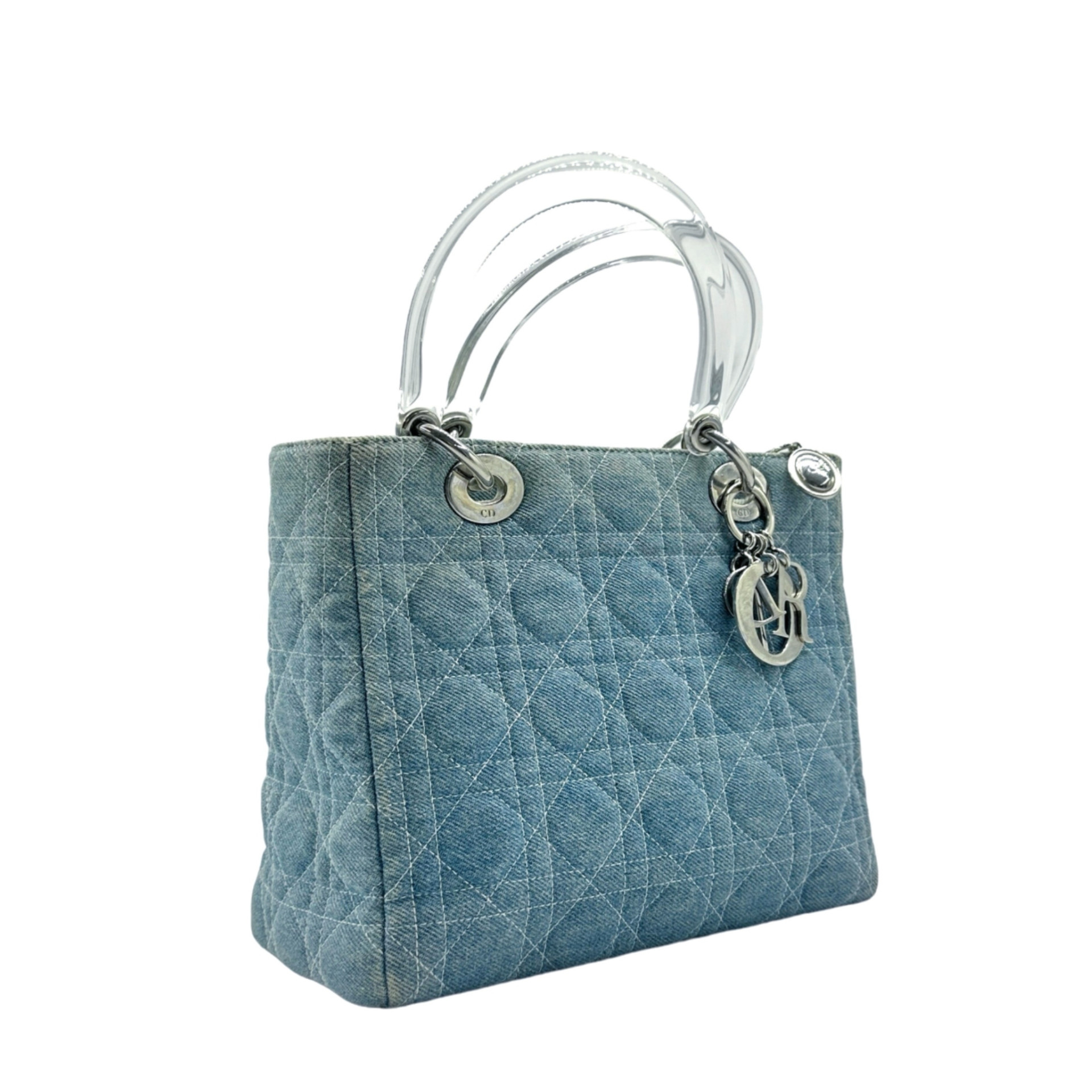 Dior Cannage Denim Lady Dior - Image 8