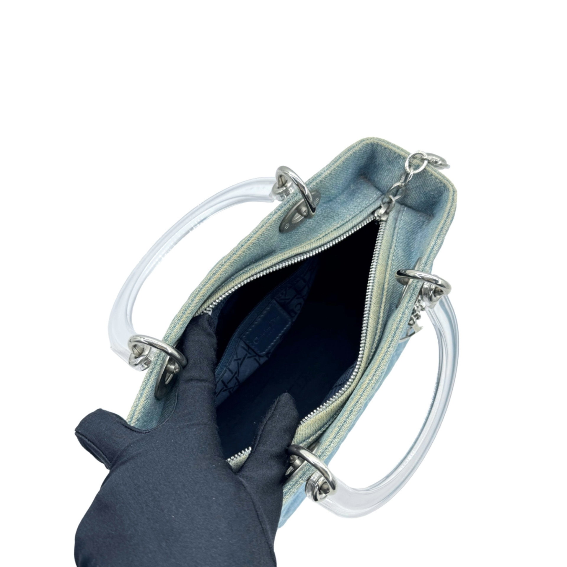 Dior Cannage Denim Lady Dior - Image 9