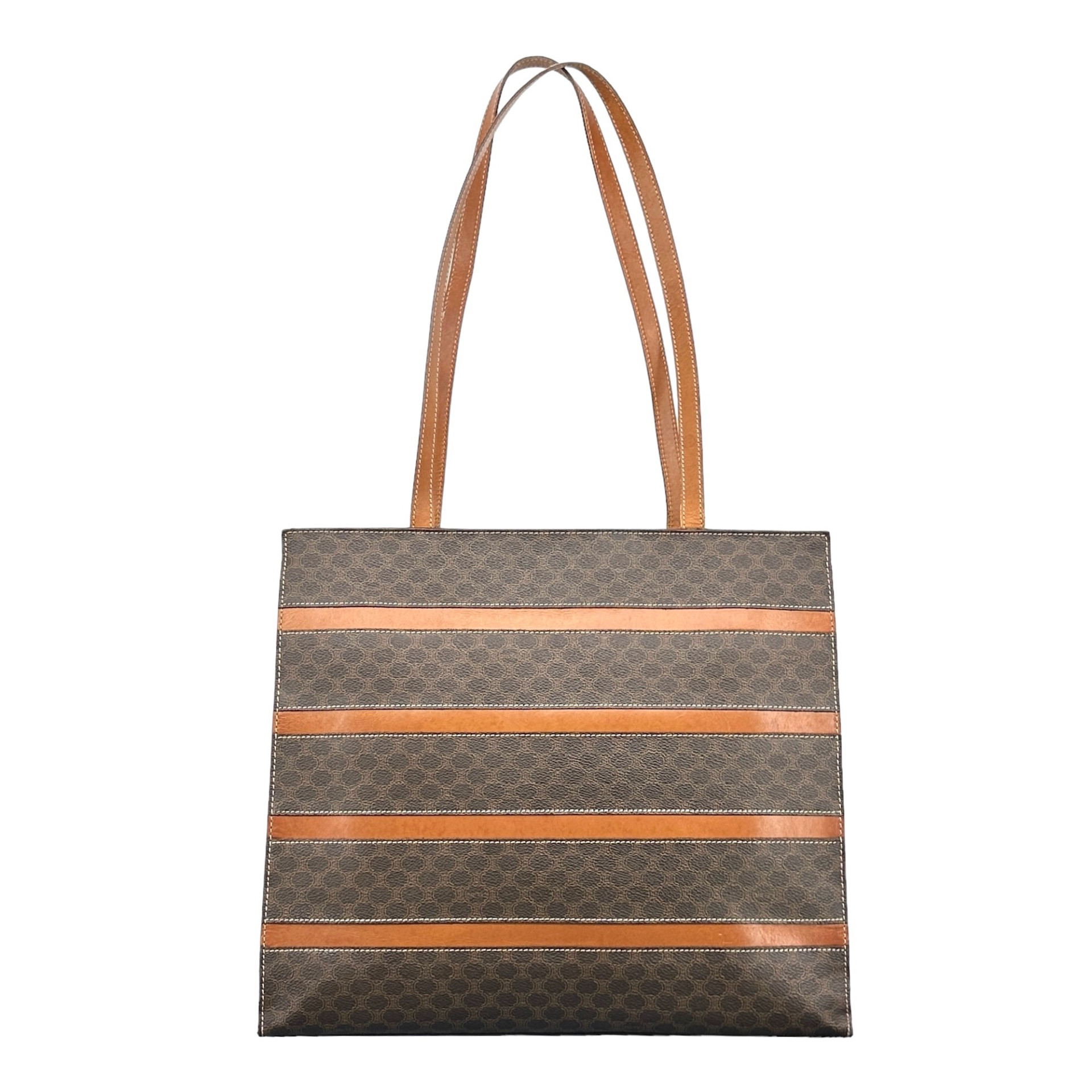 Celine Leather Shoulder Tote Bag - Image 2