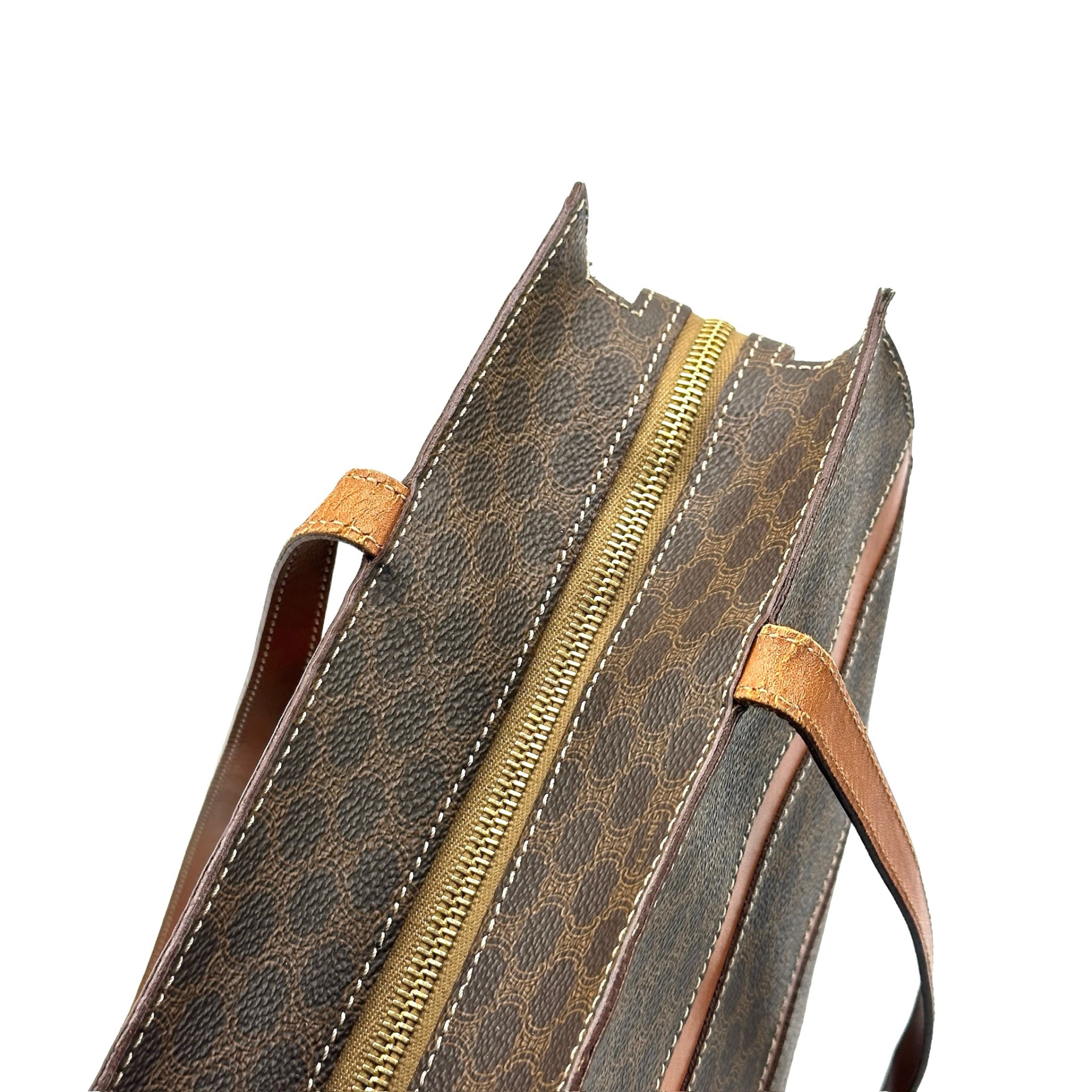 Celine Leather Shoulder Tote Bag - Image 7