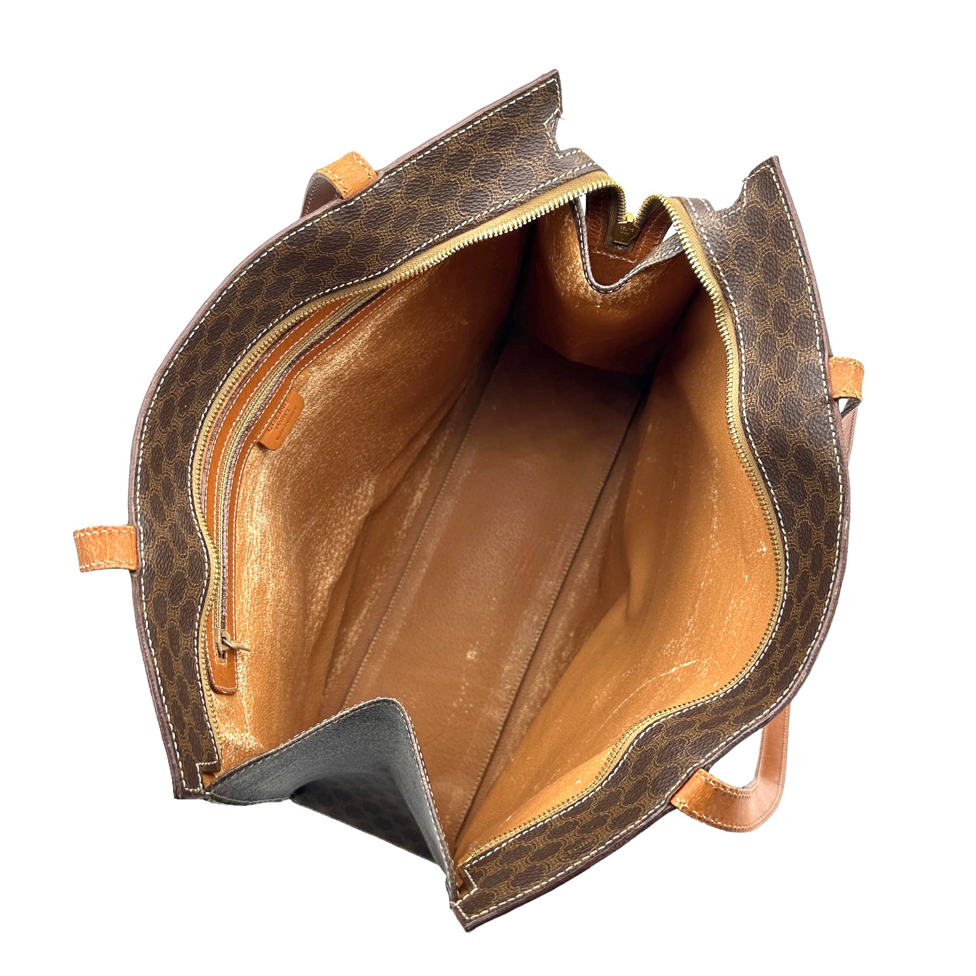 Celine Leather Shoulder Tote Bag - Image 9