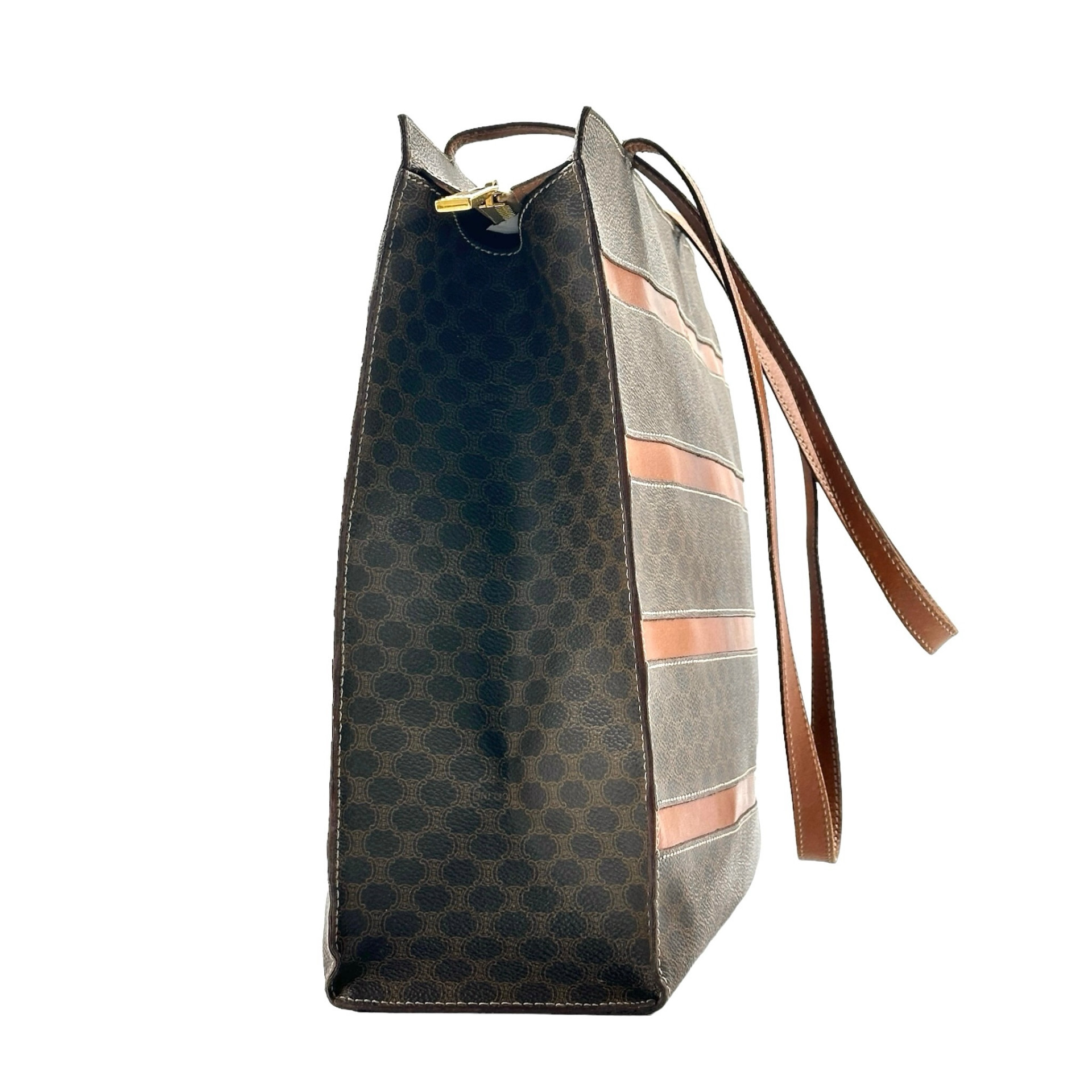 Celine Leather Shoulder Tote Bag - Image 3
