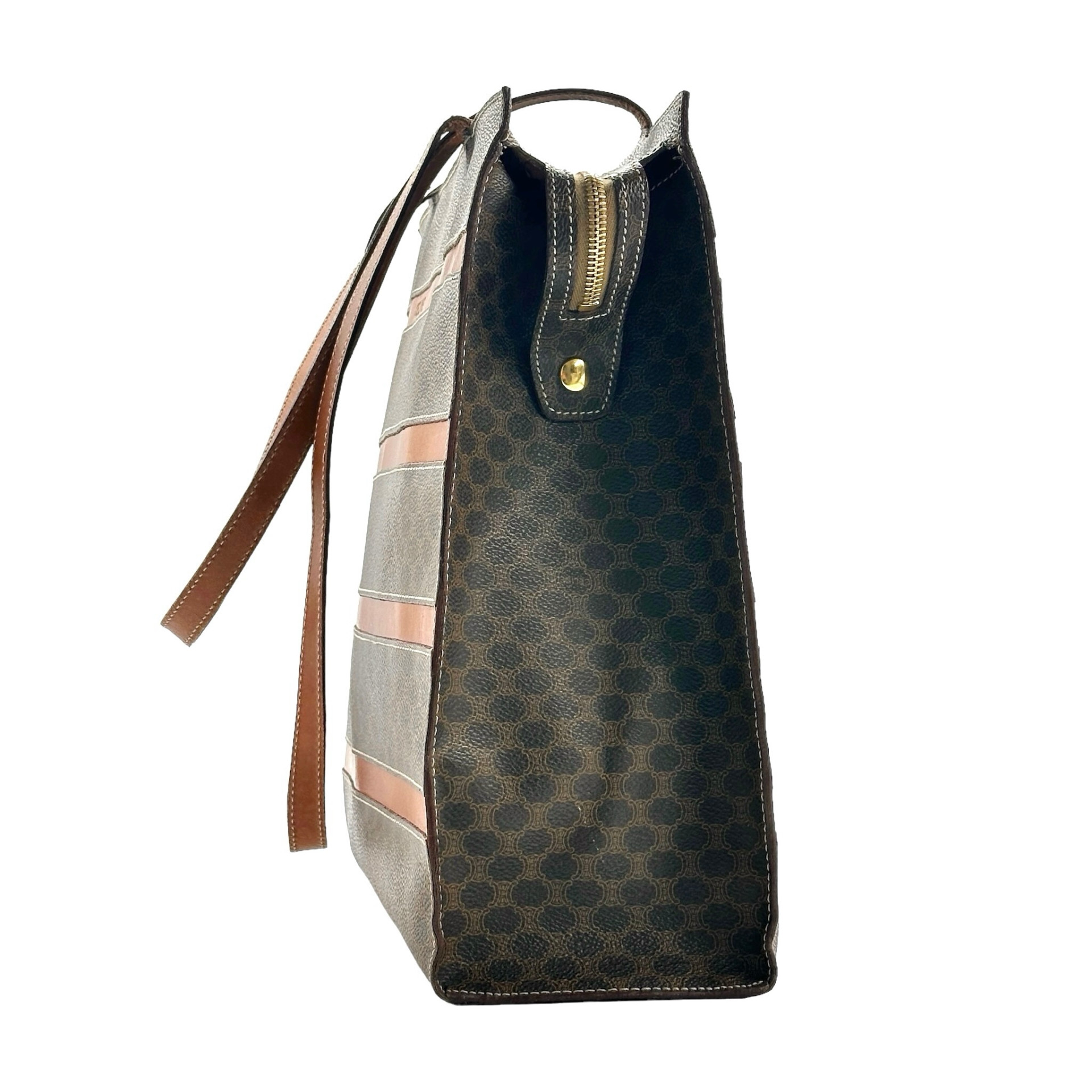 Celine Leather Shoulder Tote Bag - Image 4