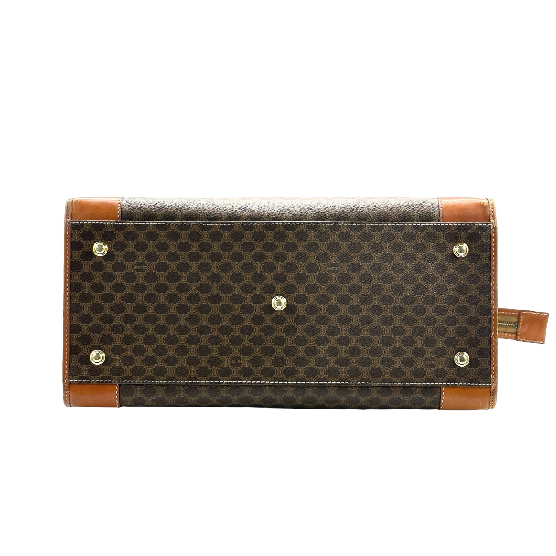 Celine Front Logo Leather Strap Shoulder Tote Bag - Image 5