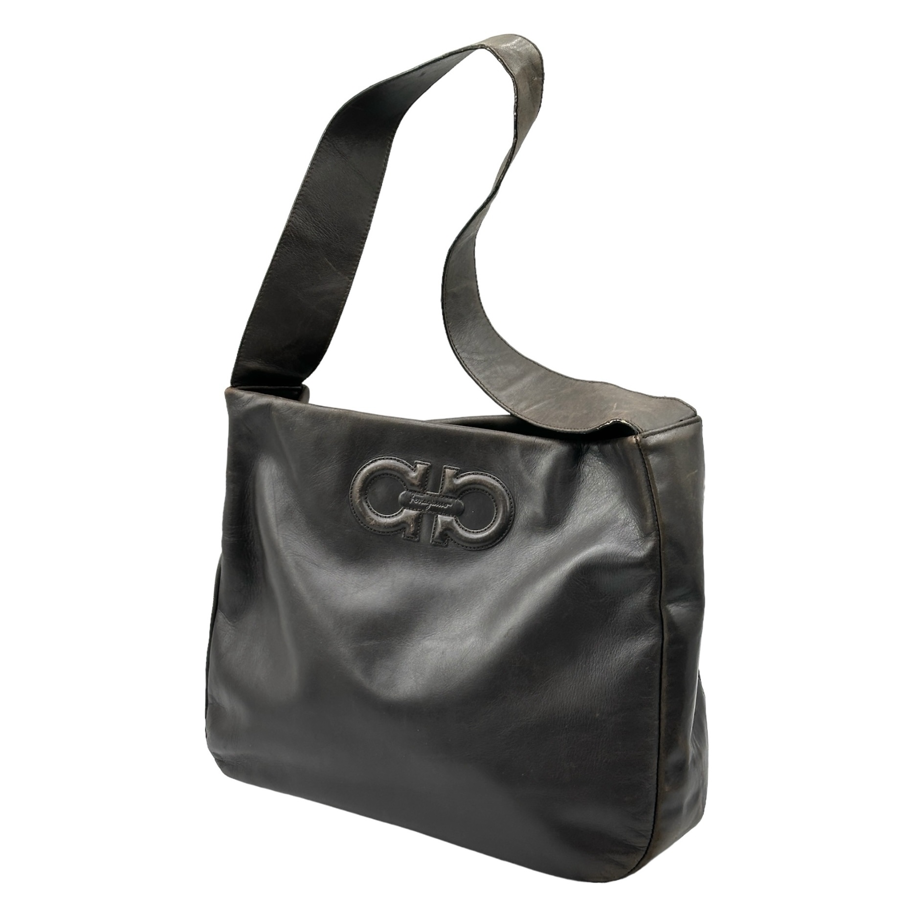 Salvatore Ferragamo Leather Shoulder Bag - Image 3