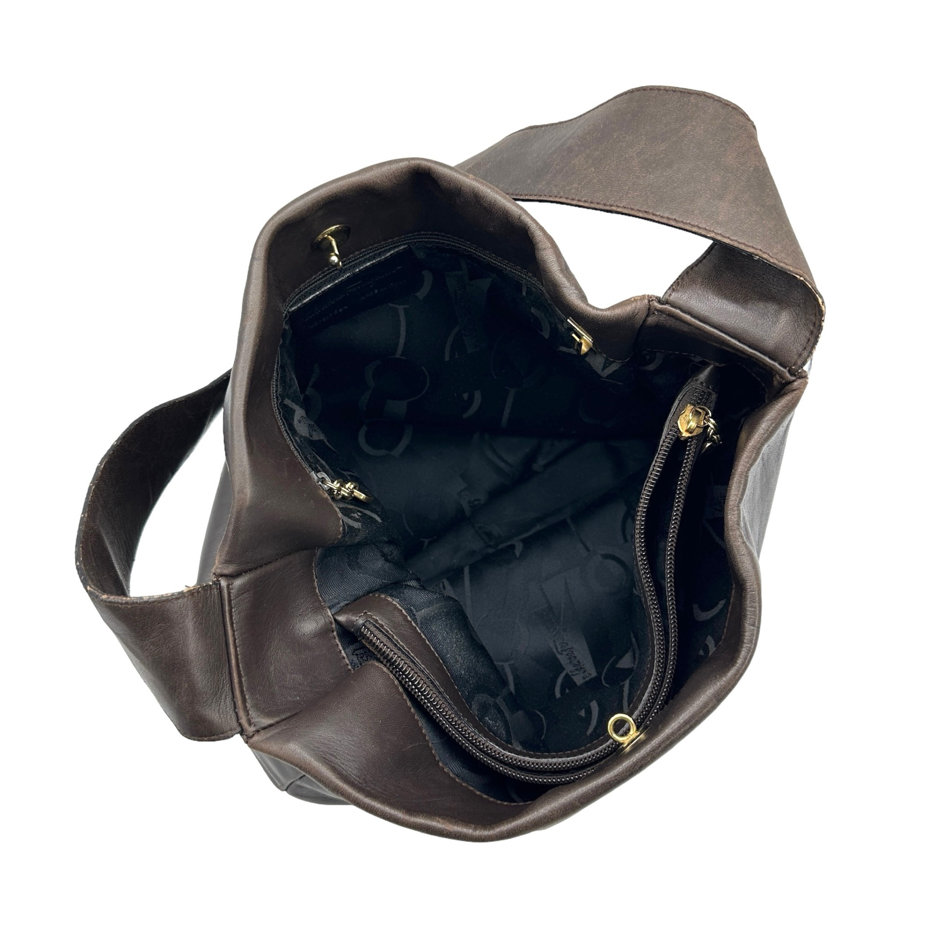 Salvatore Ferragamo Leather Shoulder Bag - Image 9