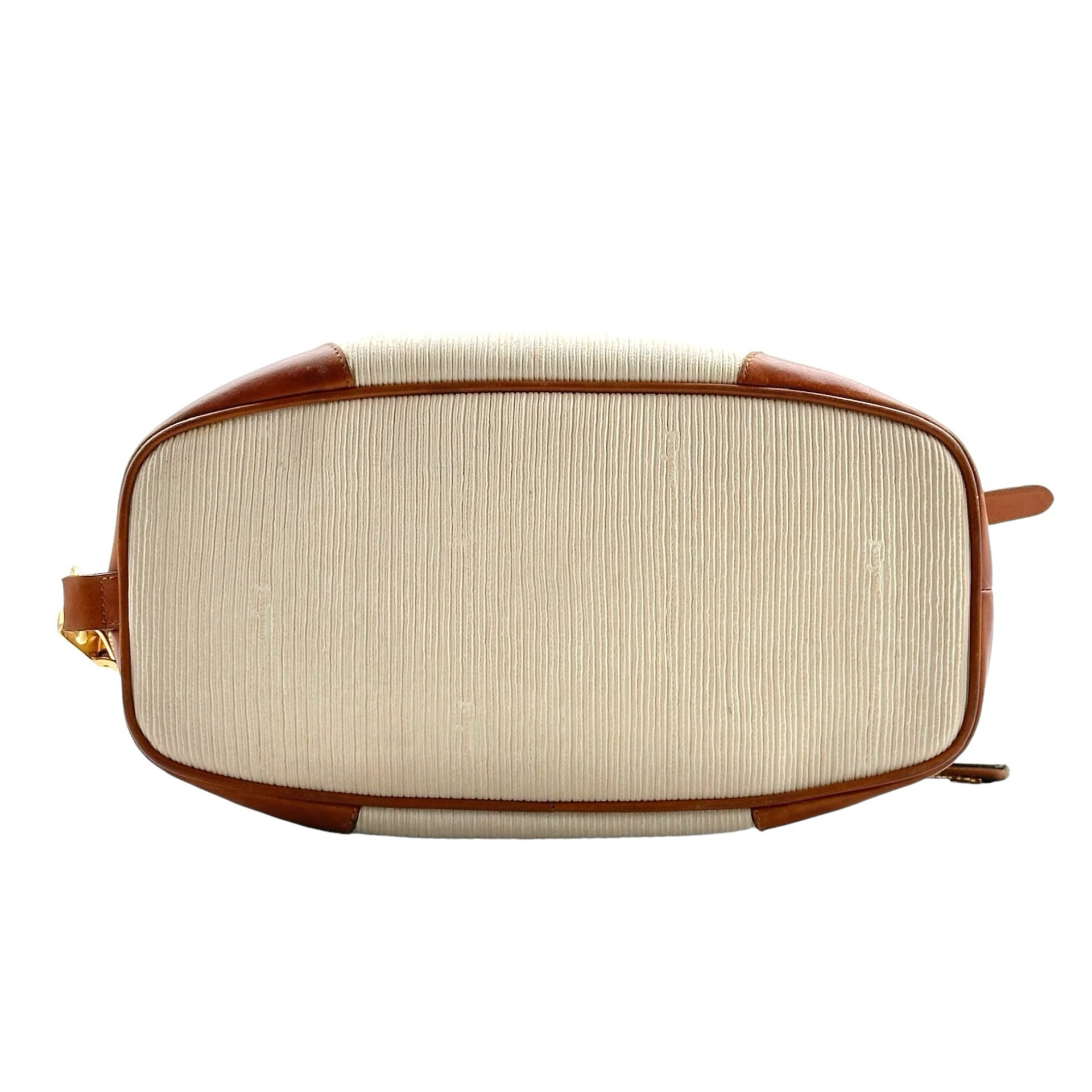Salvatore Ferragamo Drawstring Leather Shoulder Bag - Image 6