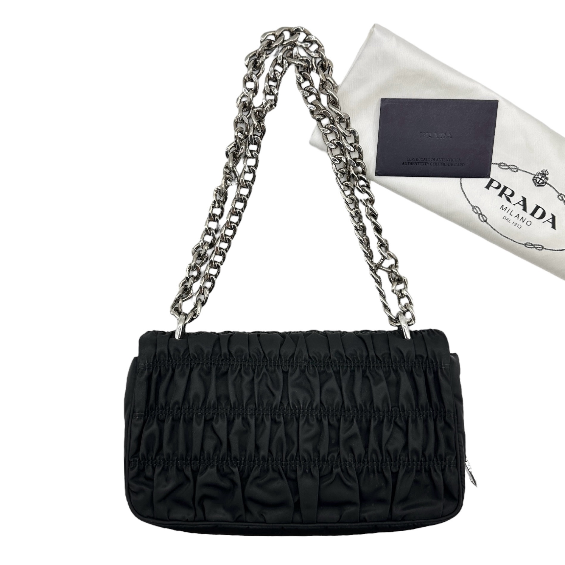 Prada Tessuto Gaufre Chain Bag - Image 2