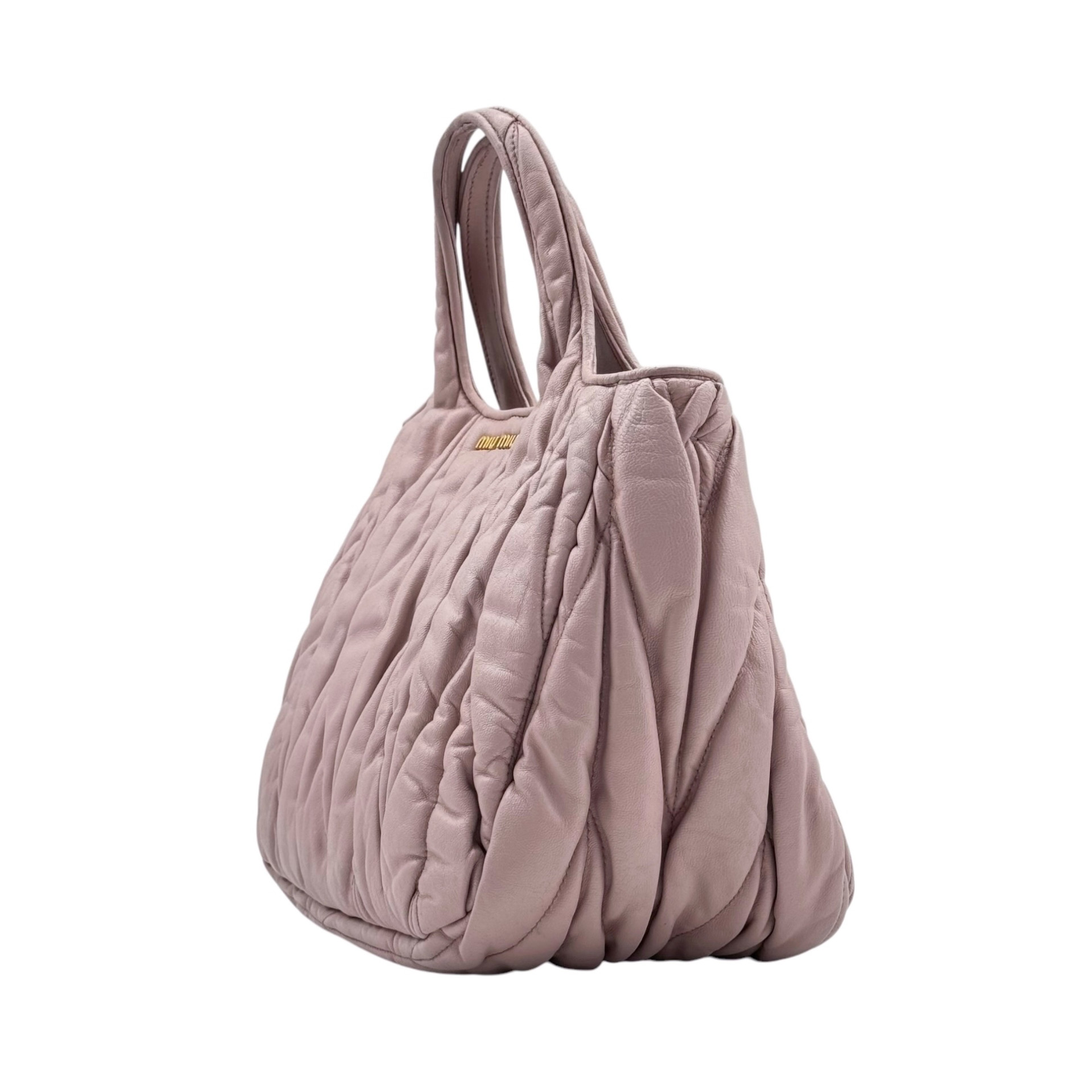 Miumiu Matelasse Leather Two Way Bag - Image 5