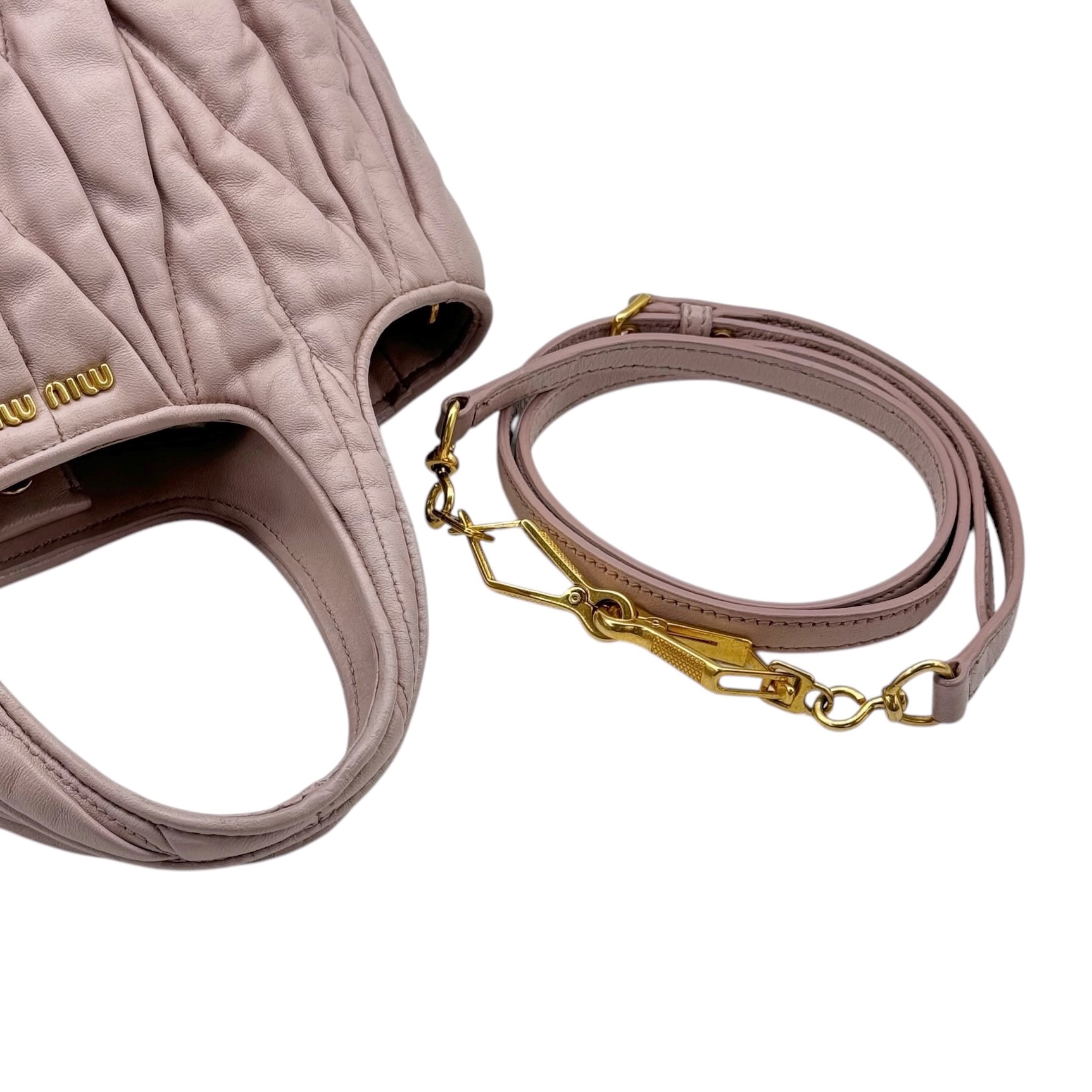 Miumiu Matelasse Leather Two Way Bag - Image 8