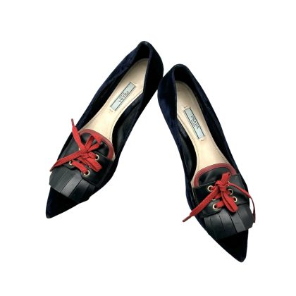 Prada Brushed Spazzolato Leather Heels 37